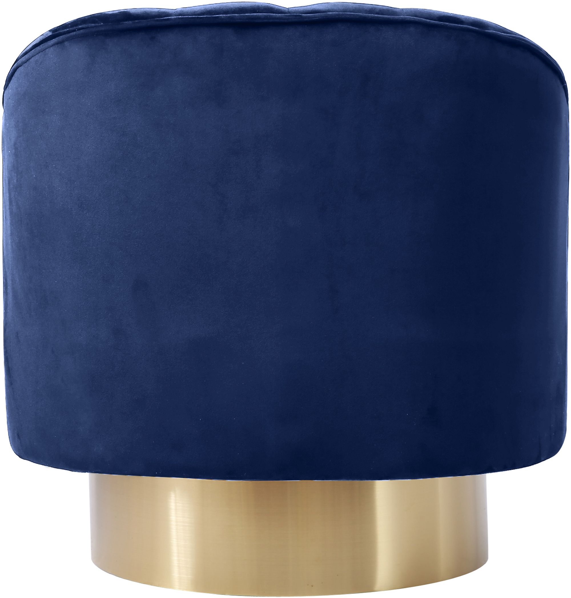 Farrah Velvet Chair with Gold Swivel Base