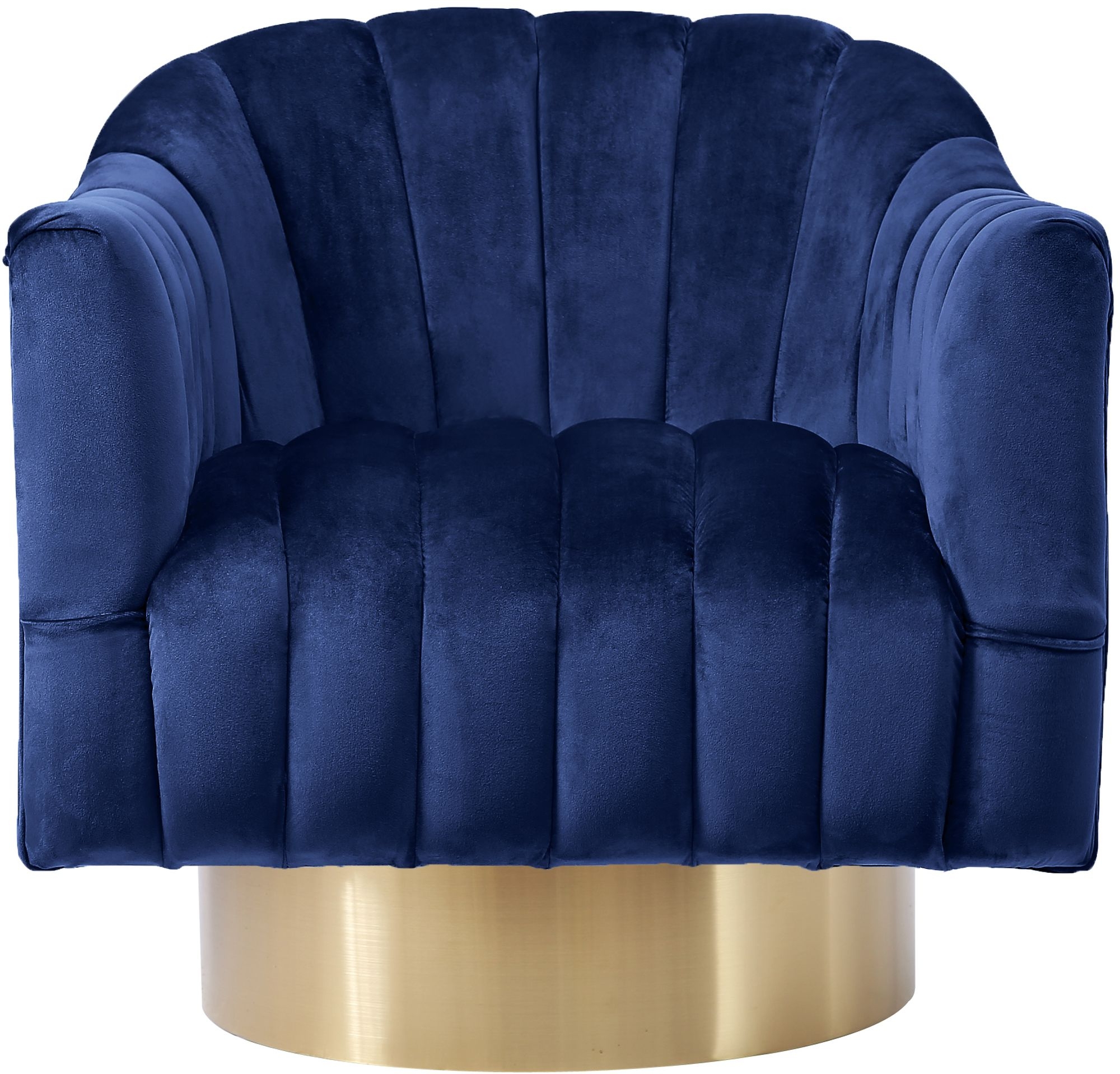 Farrah Velvet Chair with Swivel Base
