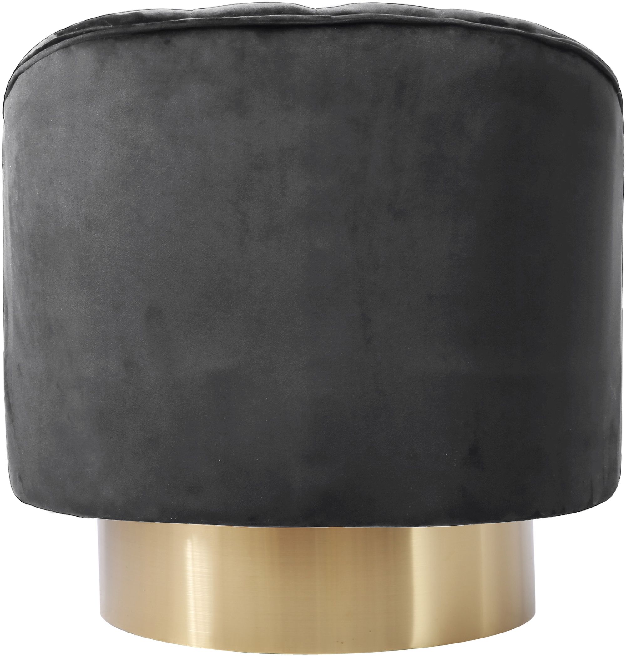 Farrah Velvet Chair with Gold Swivel Base
