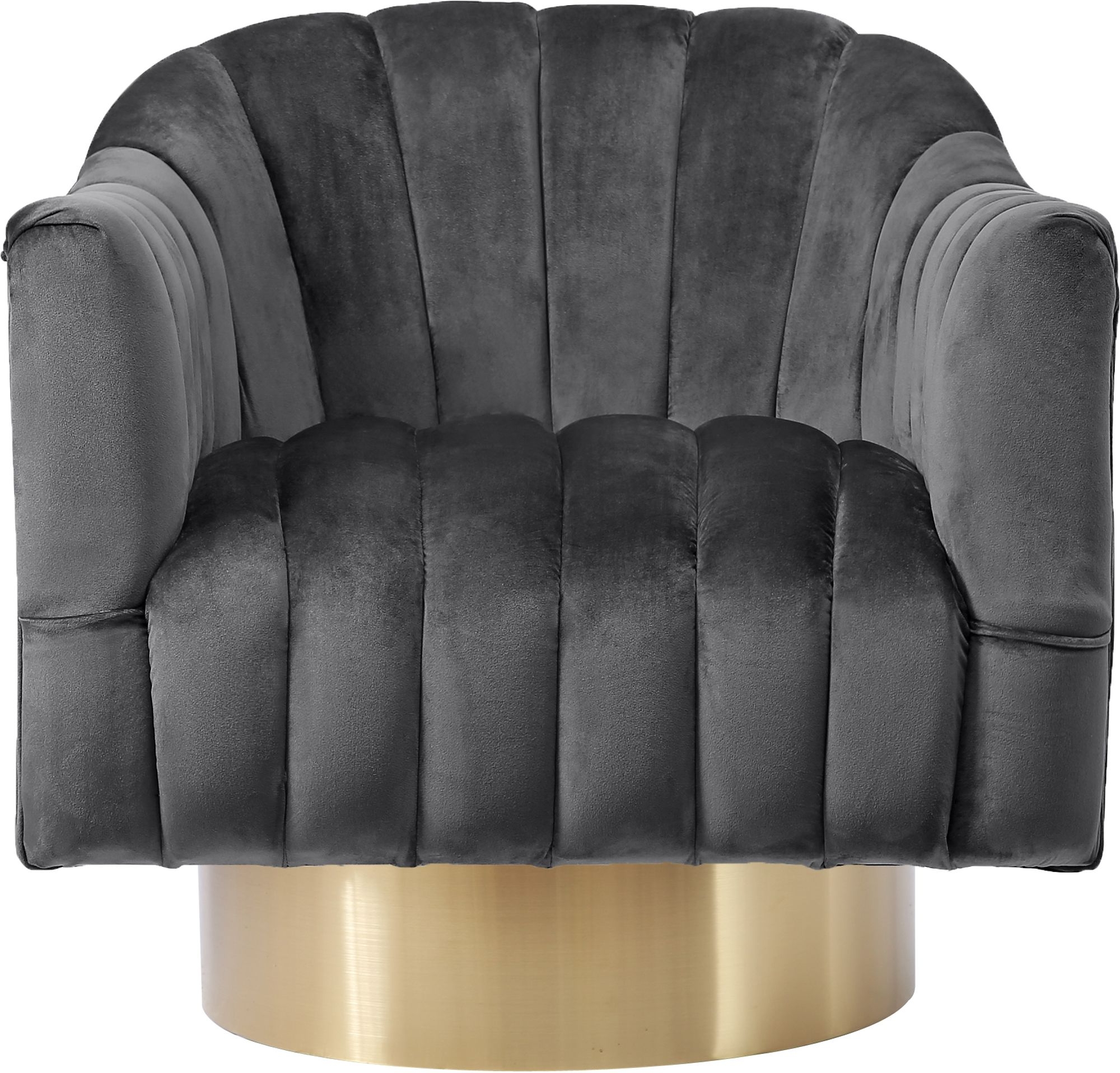 Farrah Velvet Chair with Swivel Base