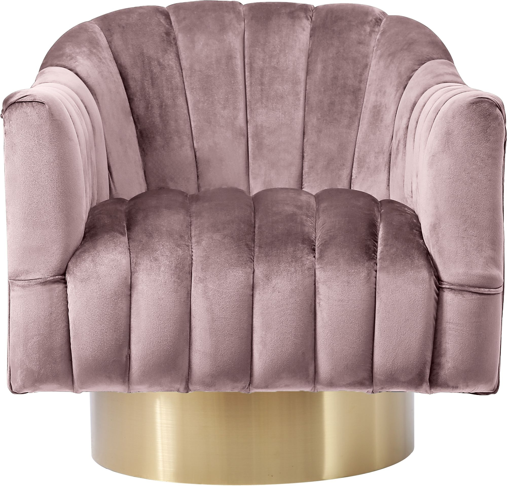 Farrah Velvet Chair with Swivel Base