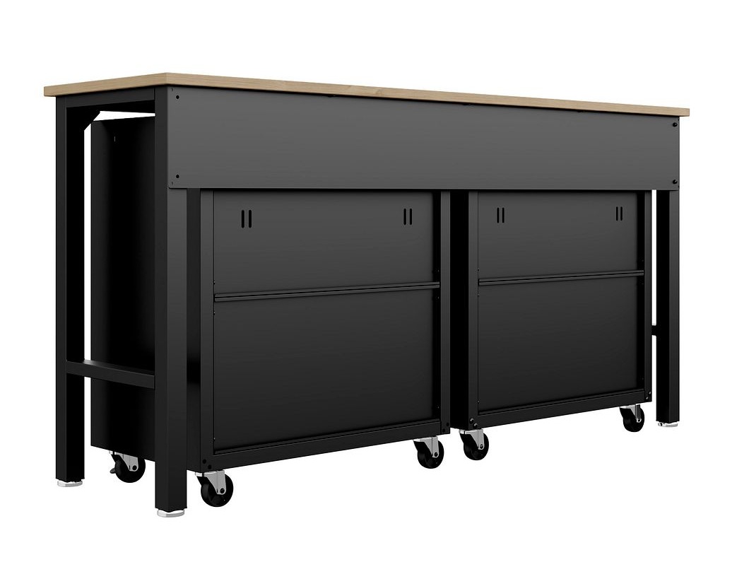 Fortress 3-Piece Textured Metal Garage Storage Set, Composition 4