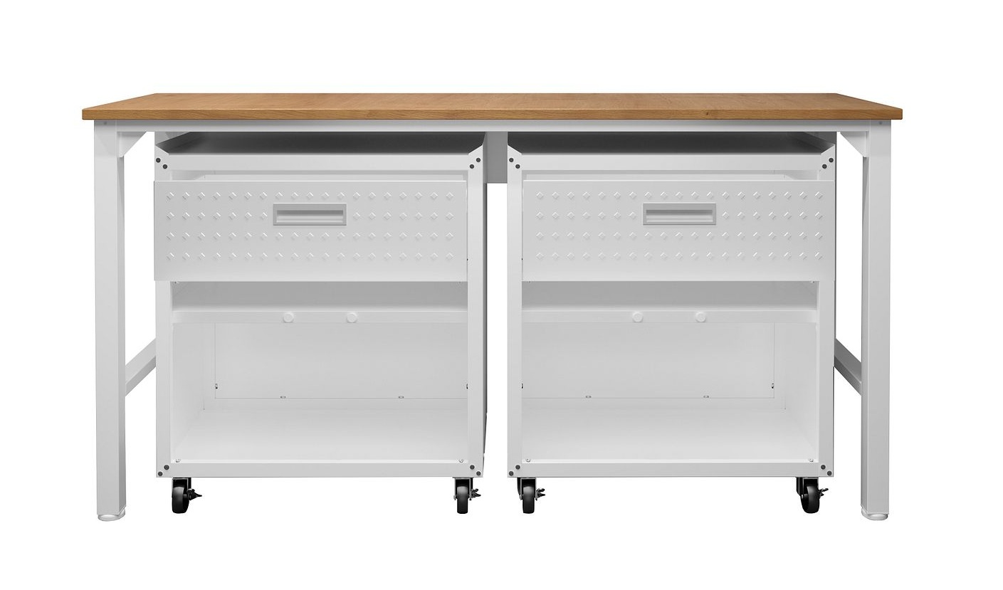 Fortress 3-Piece Textured Metal Garage Storage Set, Composition 4