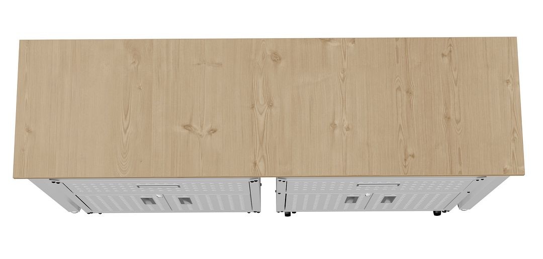 Fortress 3-Piece Textured Metal Garage Storage Set, Composition 4