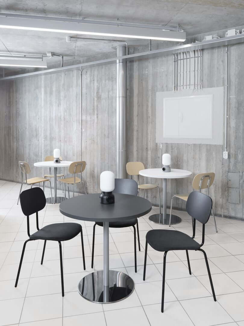 Tack MDF/Metal Cafe Table w/Disc Base
