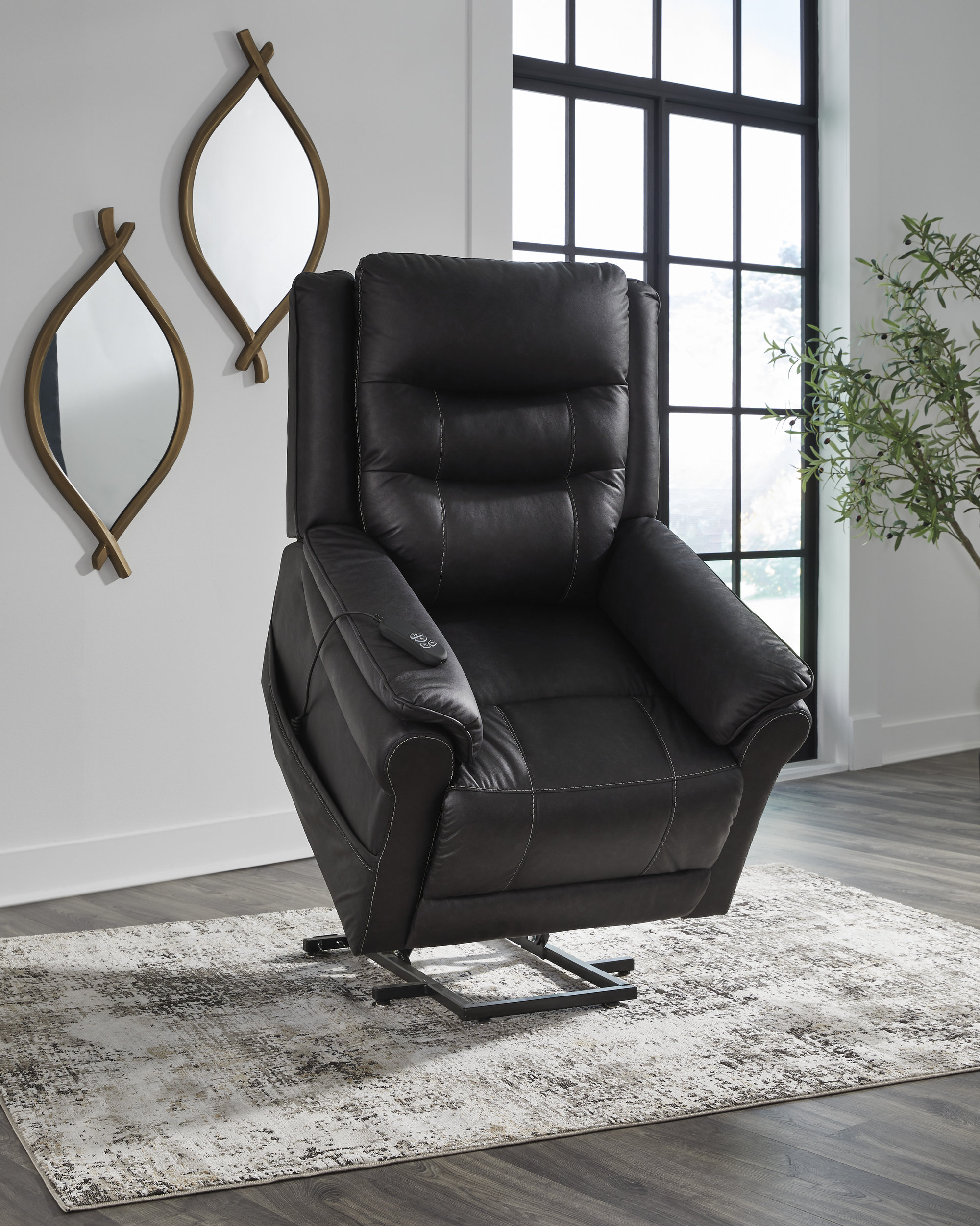 Oatman Faux Leather Power Lift Recliner