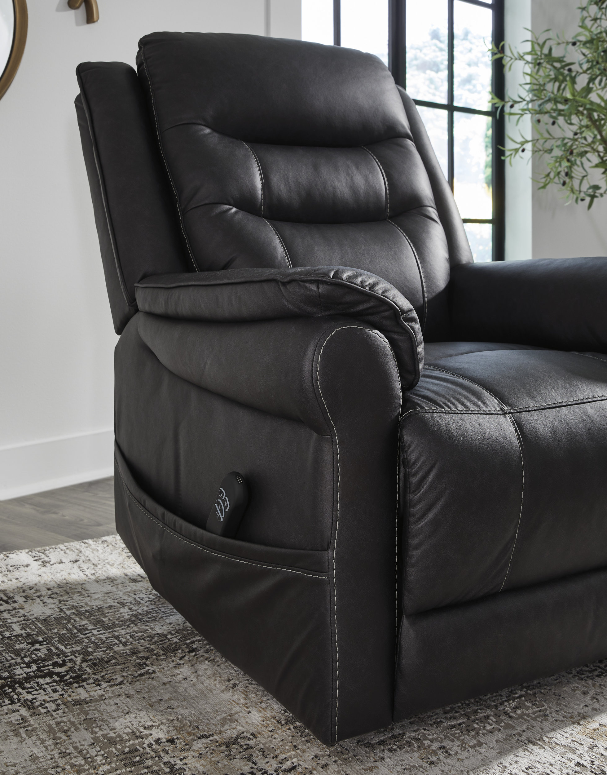 Oatman Faux Leather Power Lift Recliner
