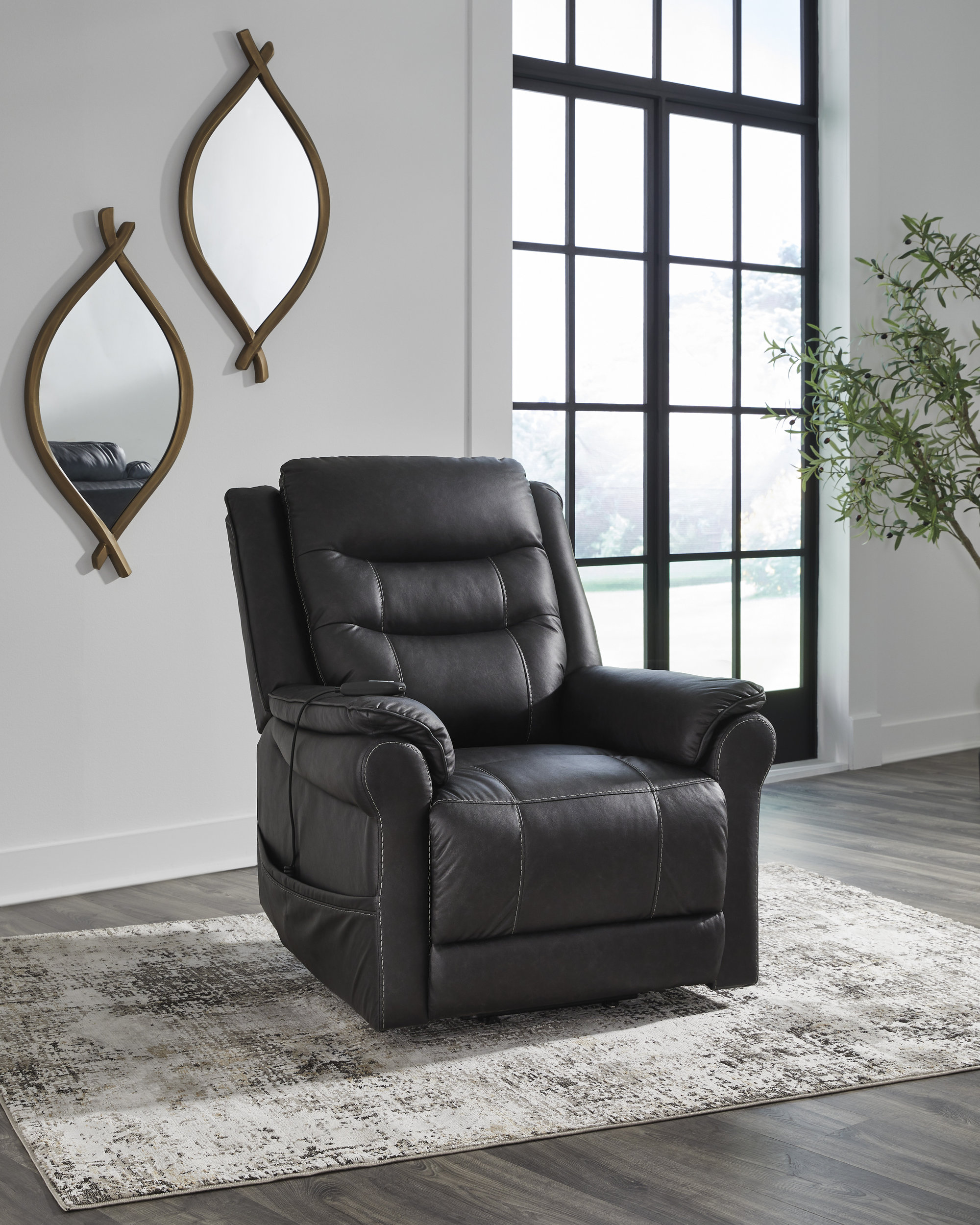 Oatman Faux Leather Power Lift Recliner