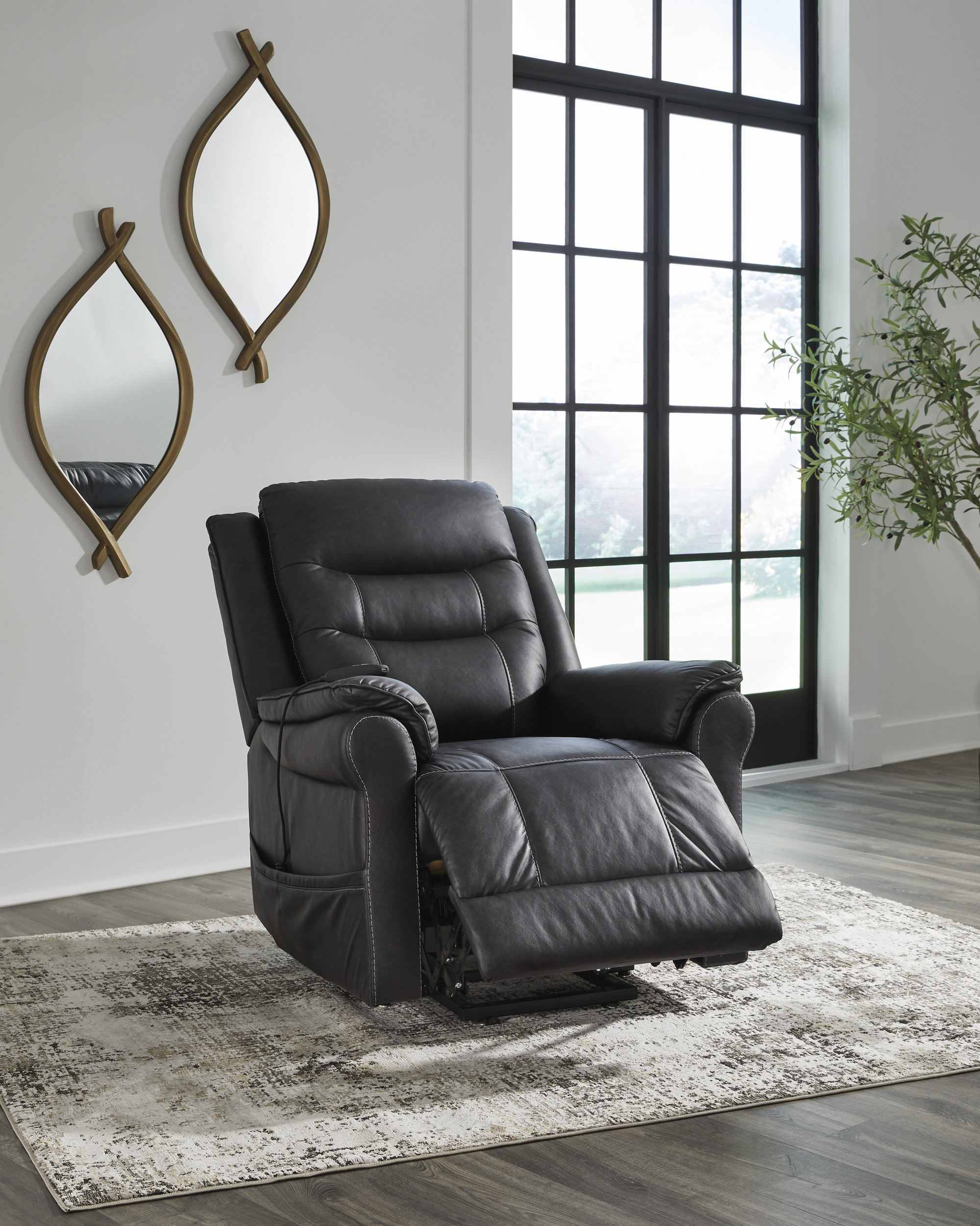 Oatman Faux Leather Power Lift Recliner