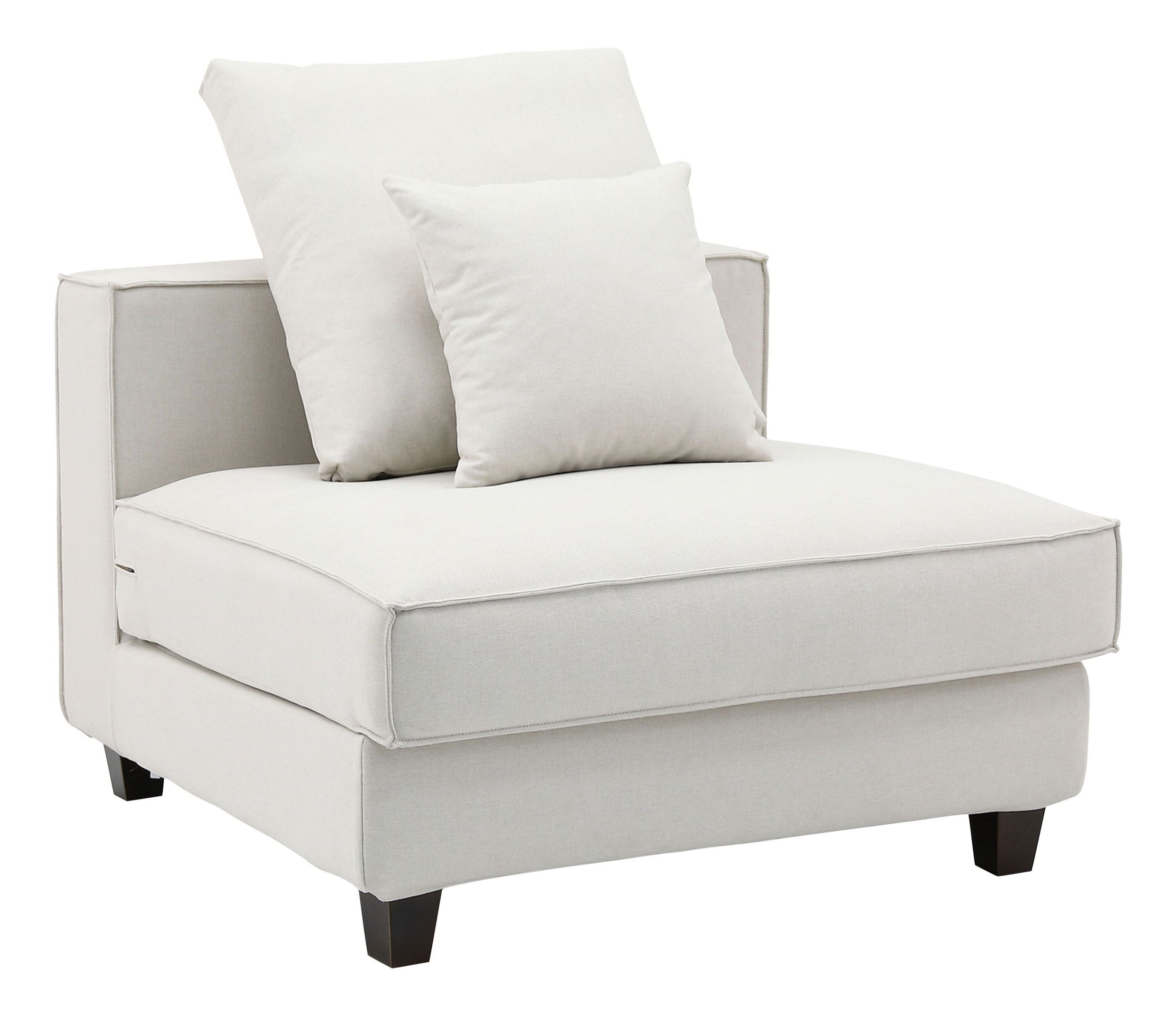 Apollo 40" Luxury Linen Armless Sofa Chair