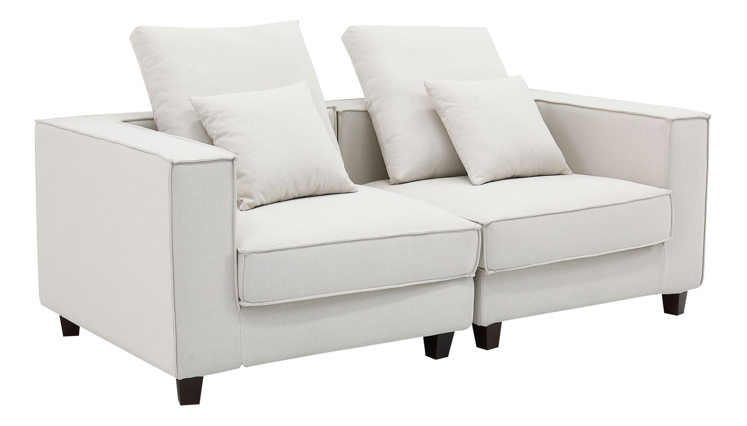 Apollo Luxury Linen Modular Loveseat Sofa