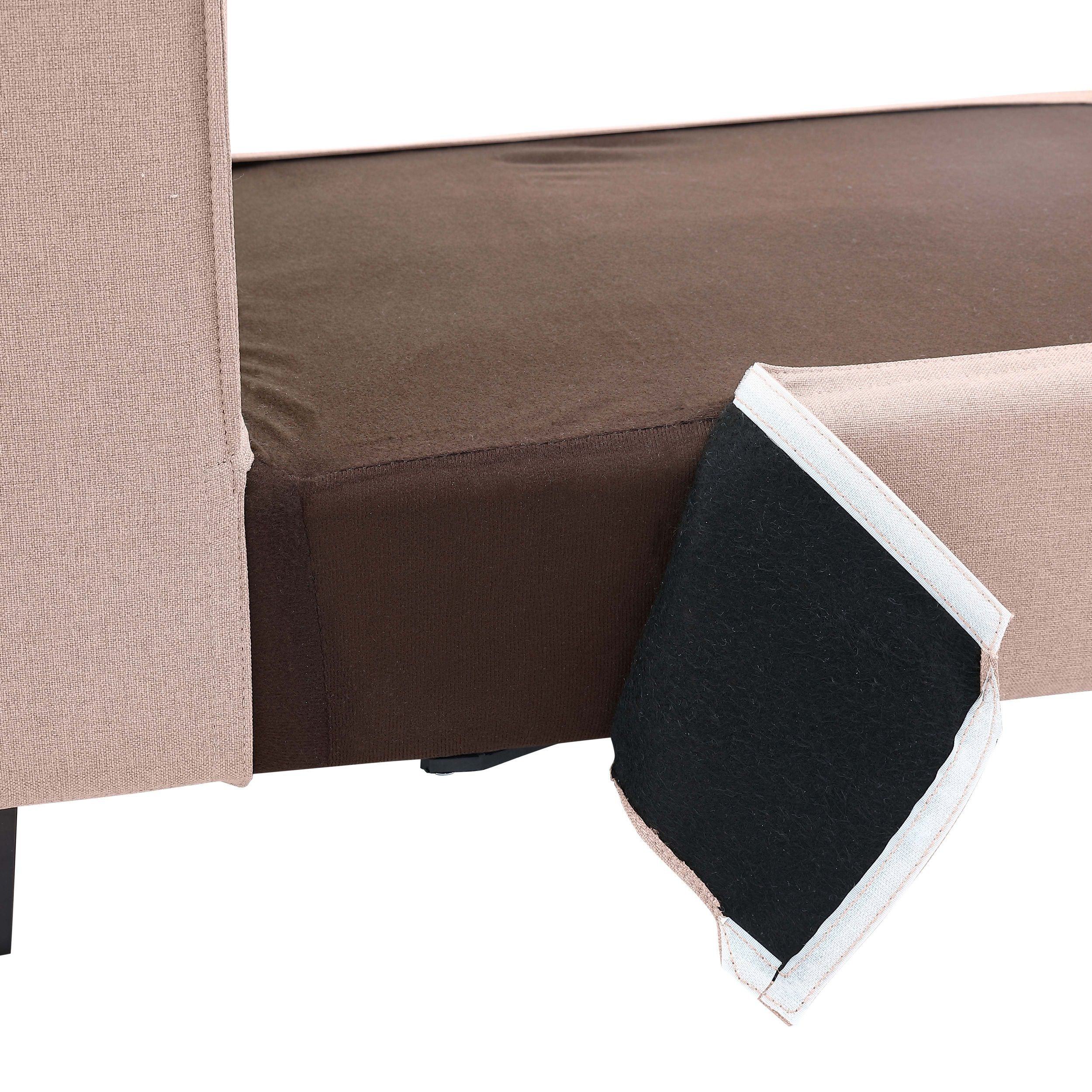 Apollo Luxury Linen Modular L-Shape 4-Piece Sectional Sofa Set