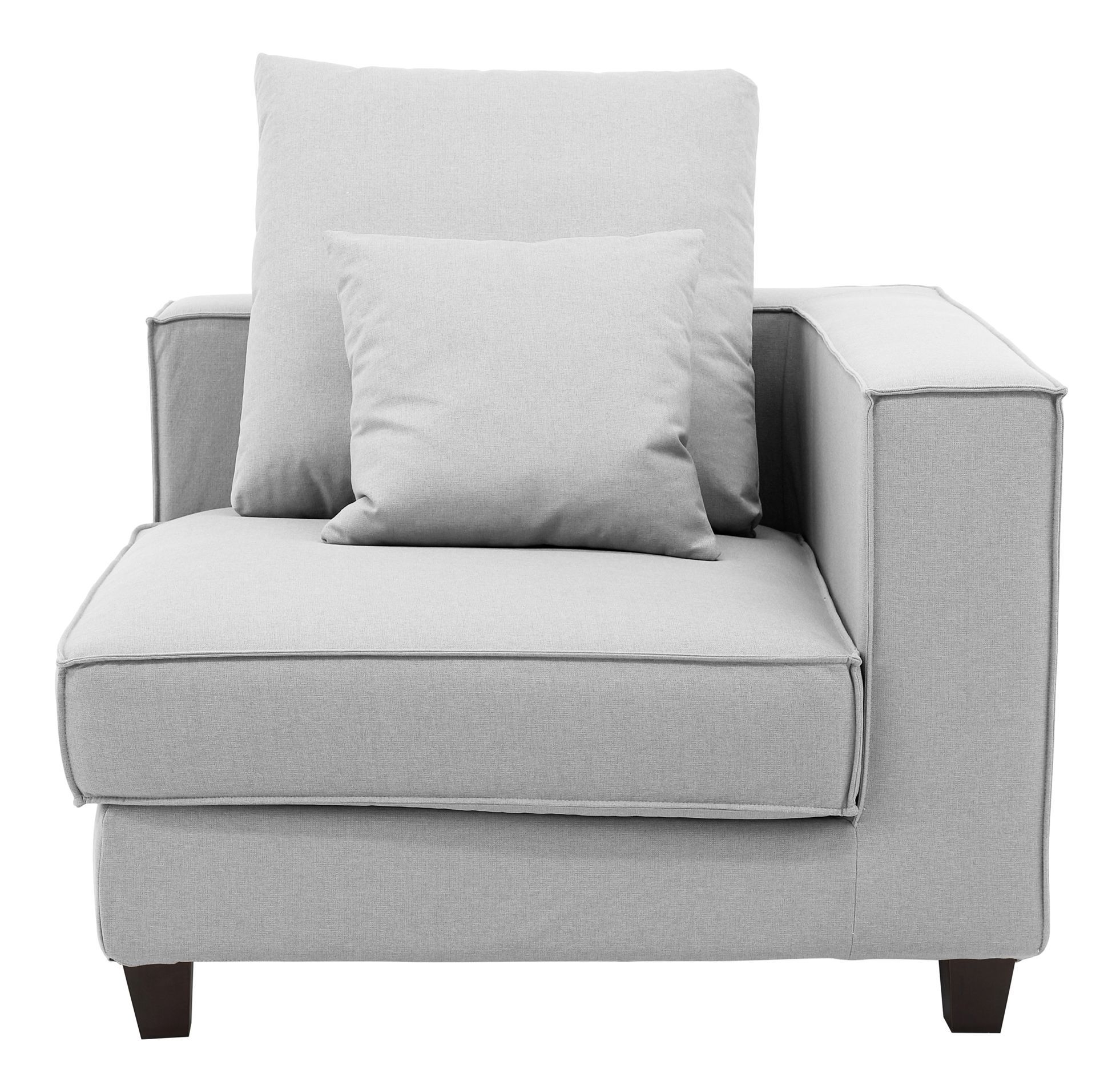 Apollo Luxury Linen Right Arm Sofa Chair by Furnings