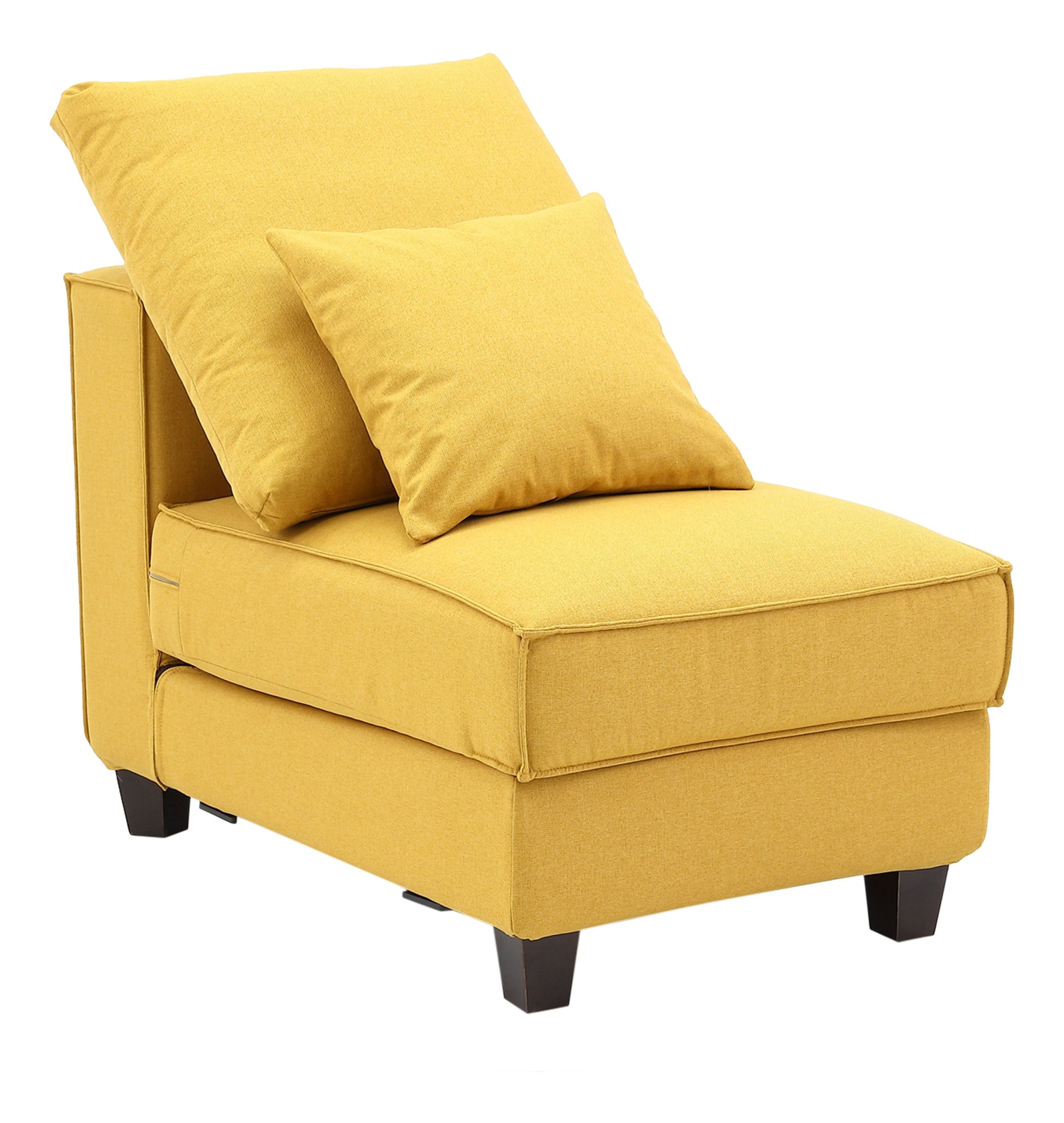 Apollo 26" Luxury Linen Armless Sofa Chair