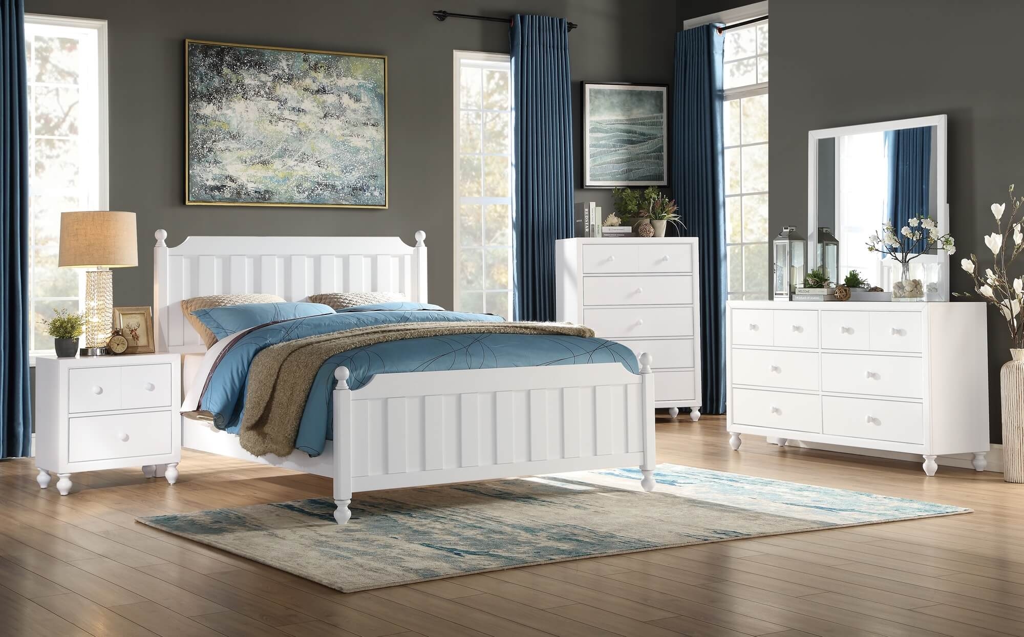Wellsummer Wood Bedroom Set