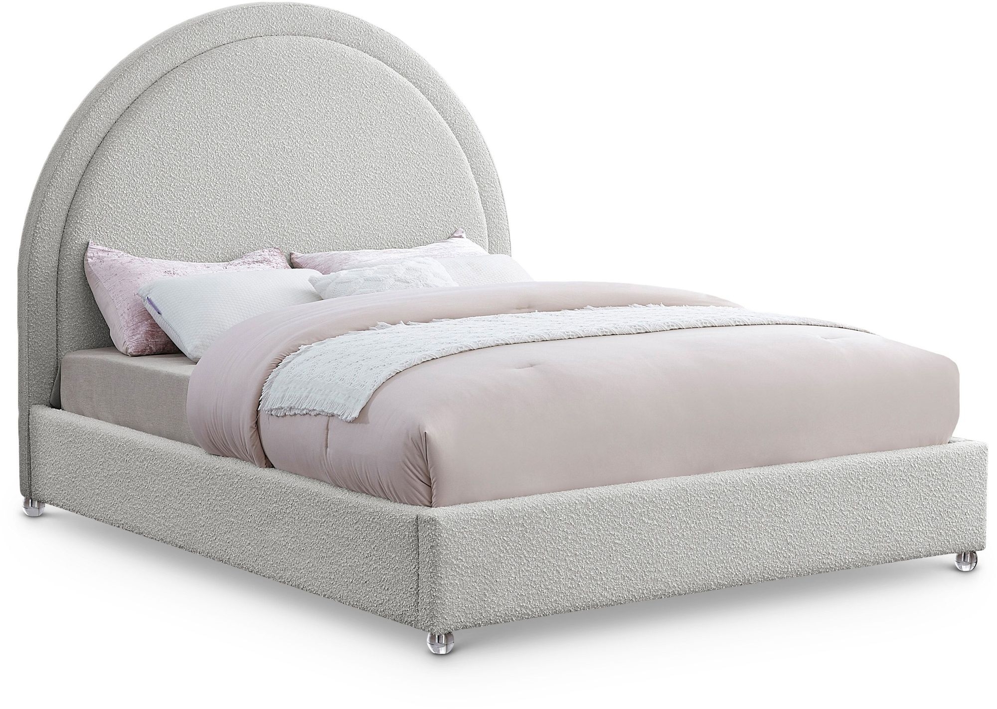 Milo Boucle Fabric Bed