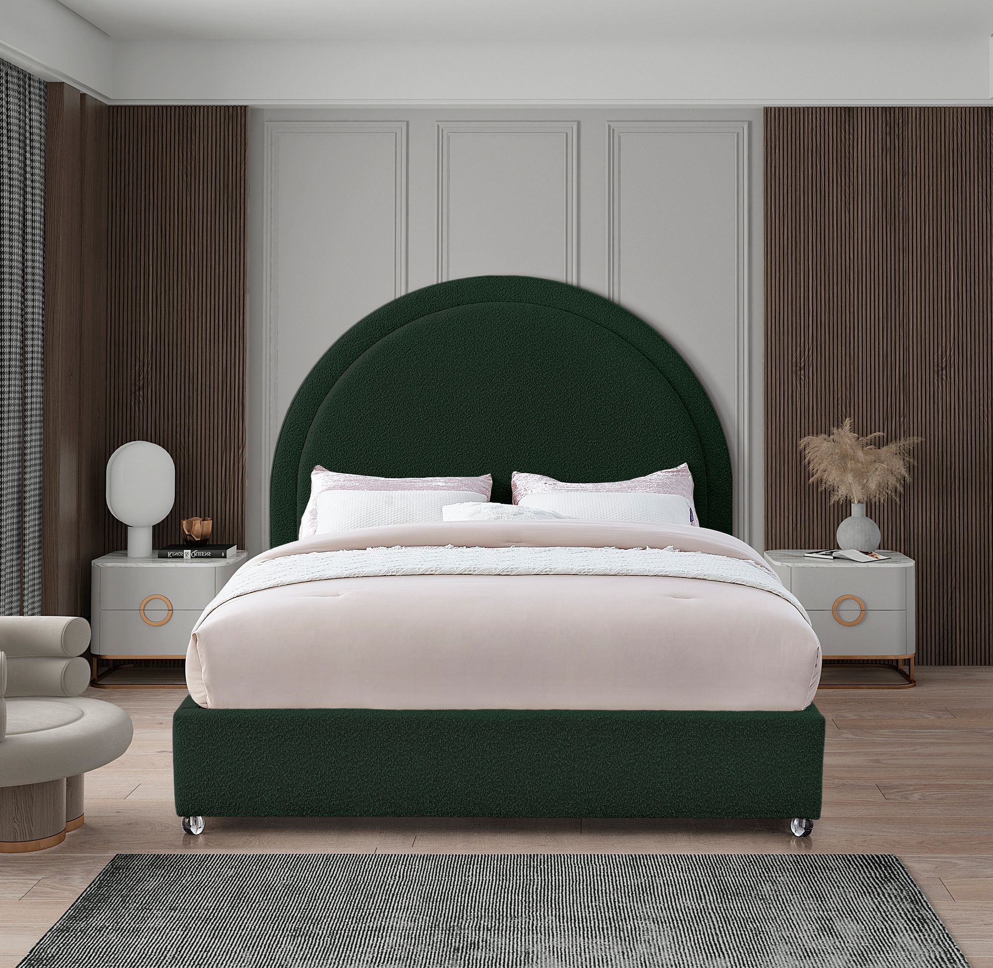 Milo Boucle Fabric Bed