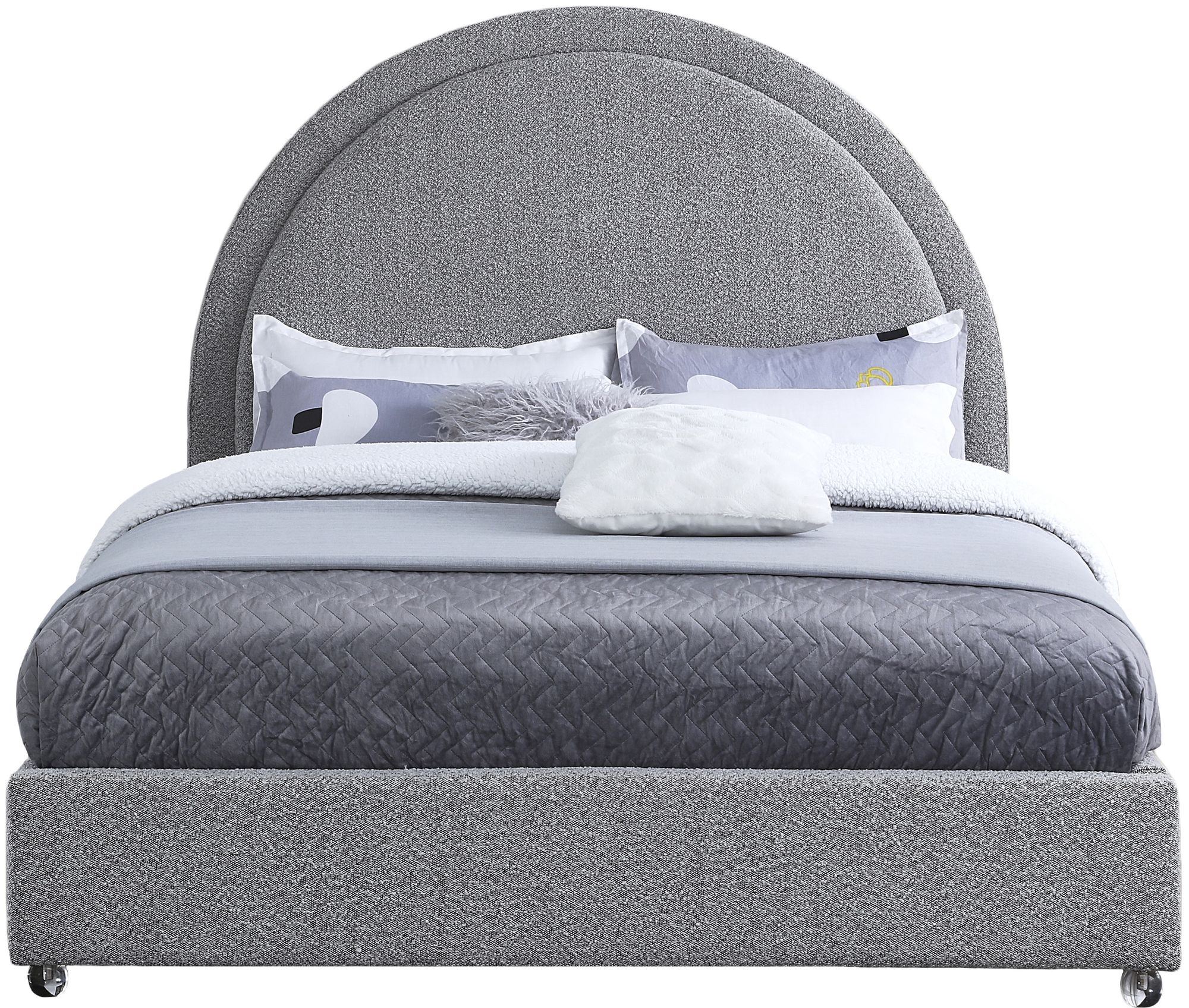Milo Boucle Fabric Bed