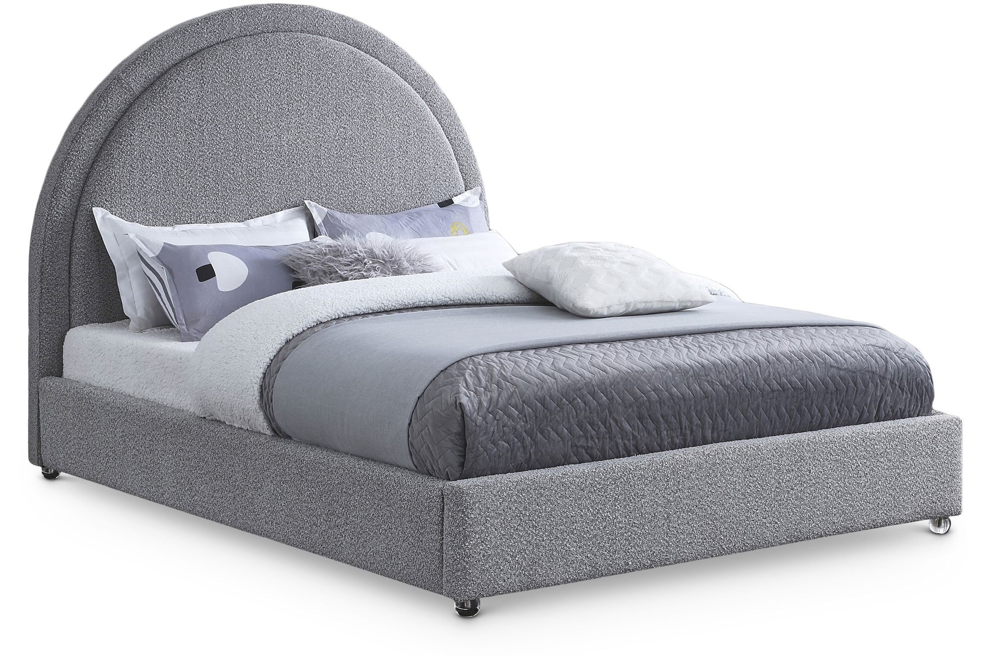Milo Boucle Fabric Bed