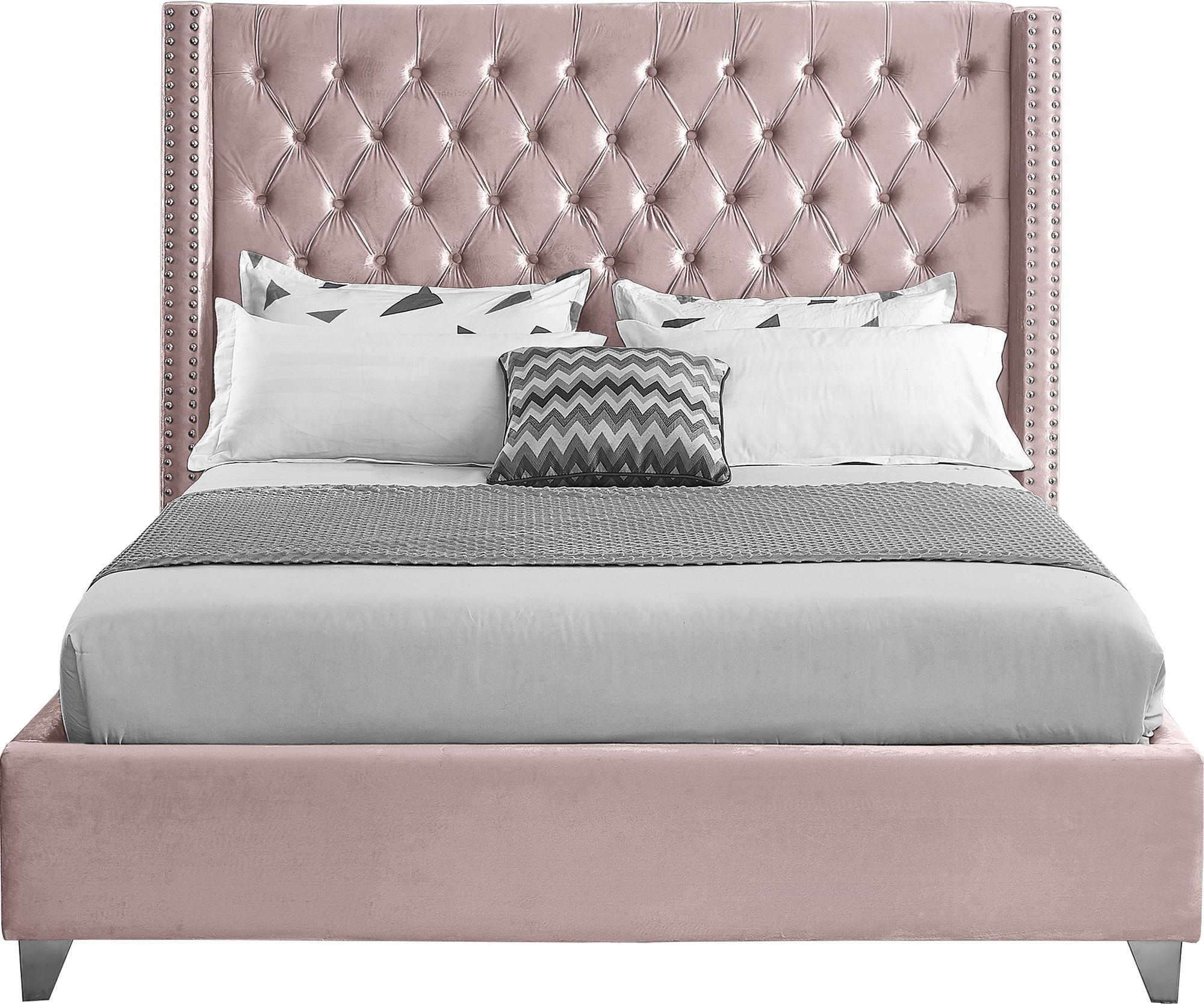 Aiden Velvet Full Size Bed