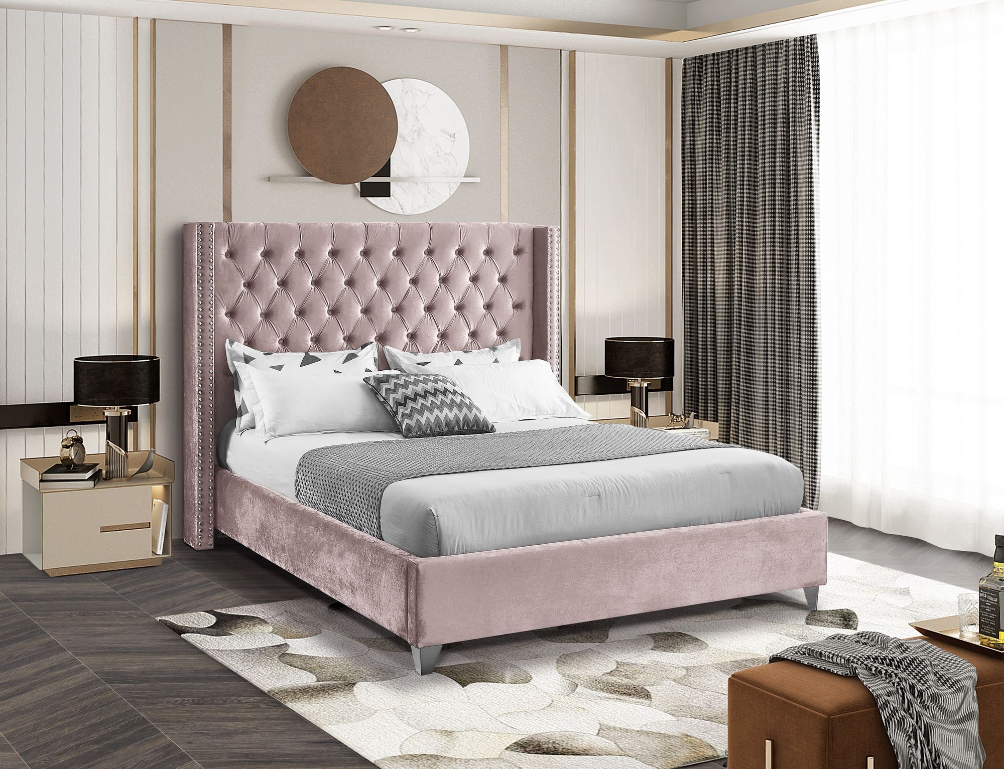 Aiden Velvet Bed