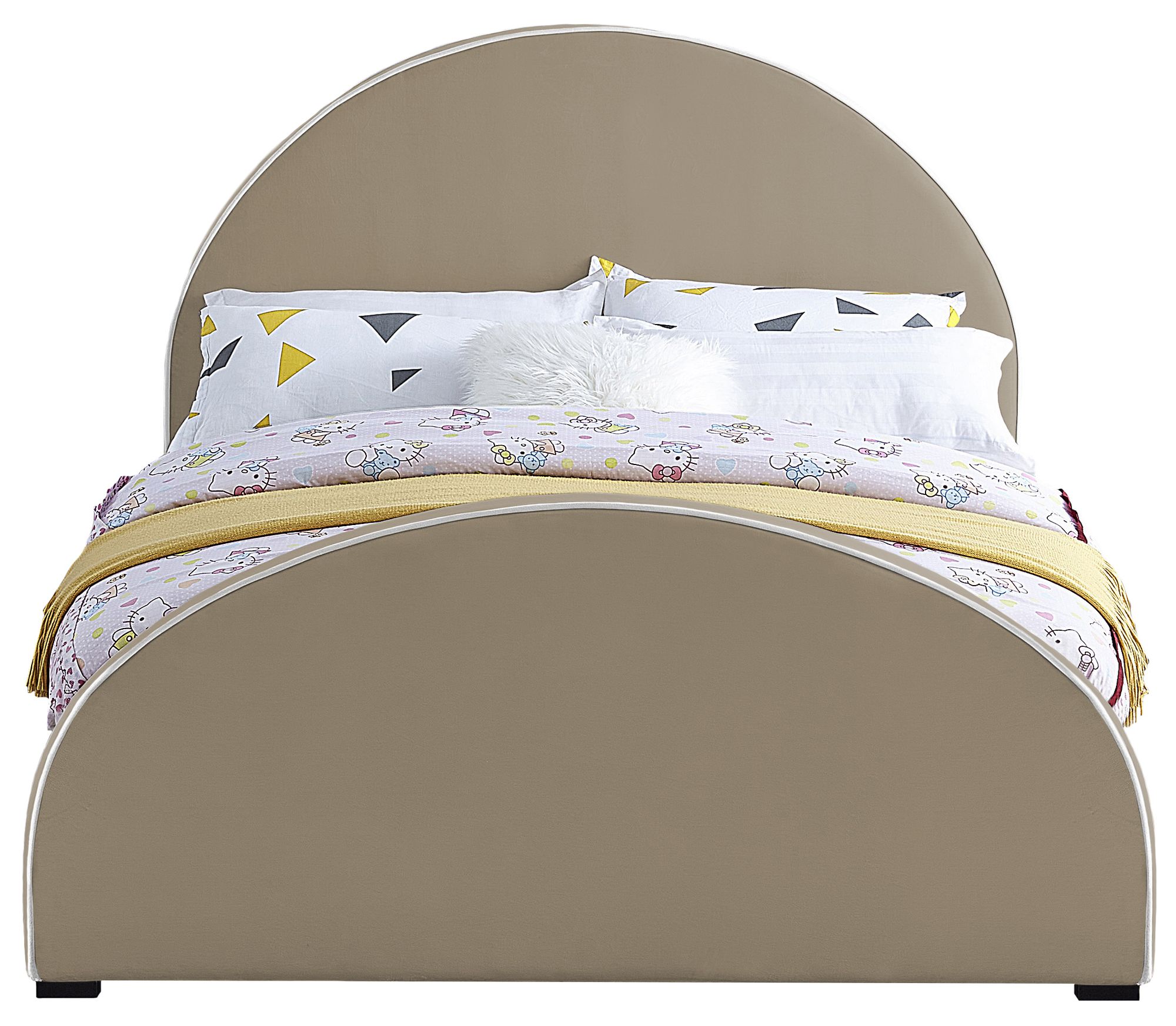 Brody Velvet King Size Bed