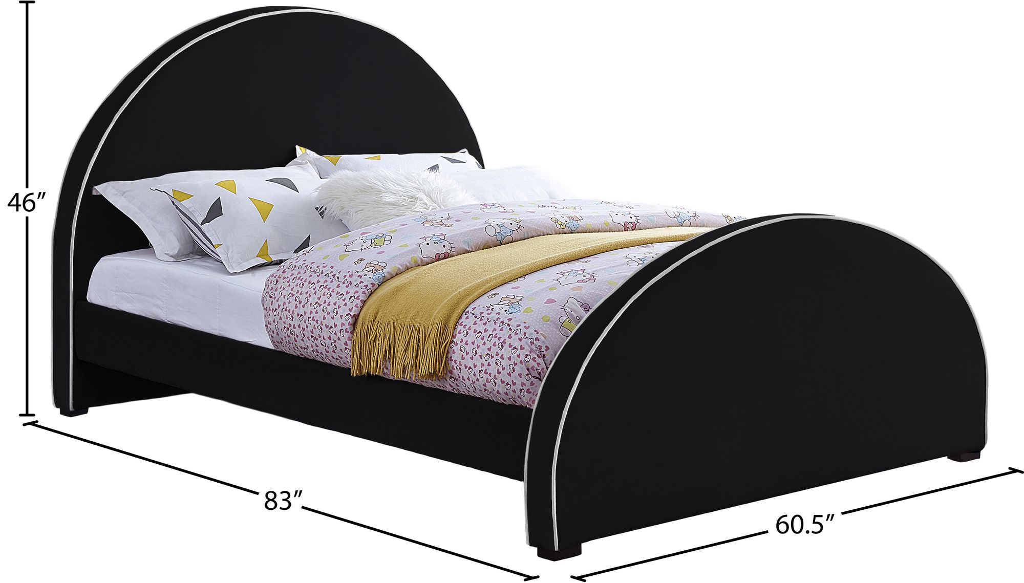 Brody Velvet Full Size Bed