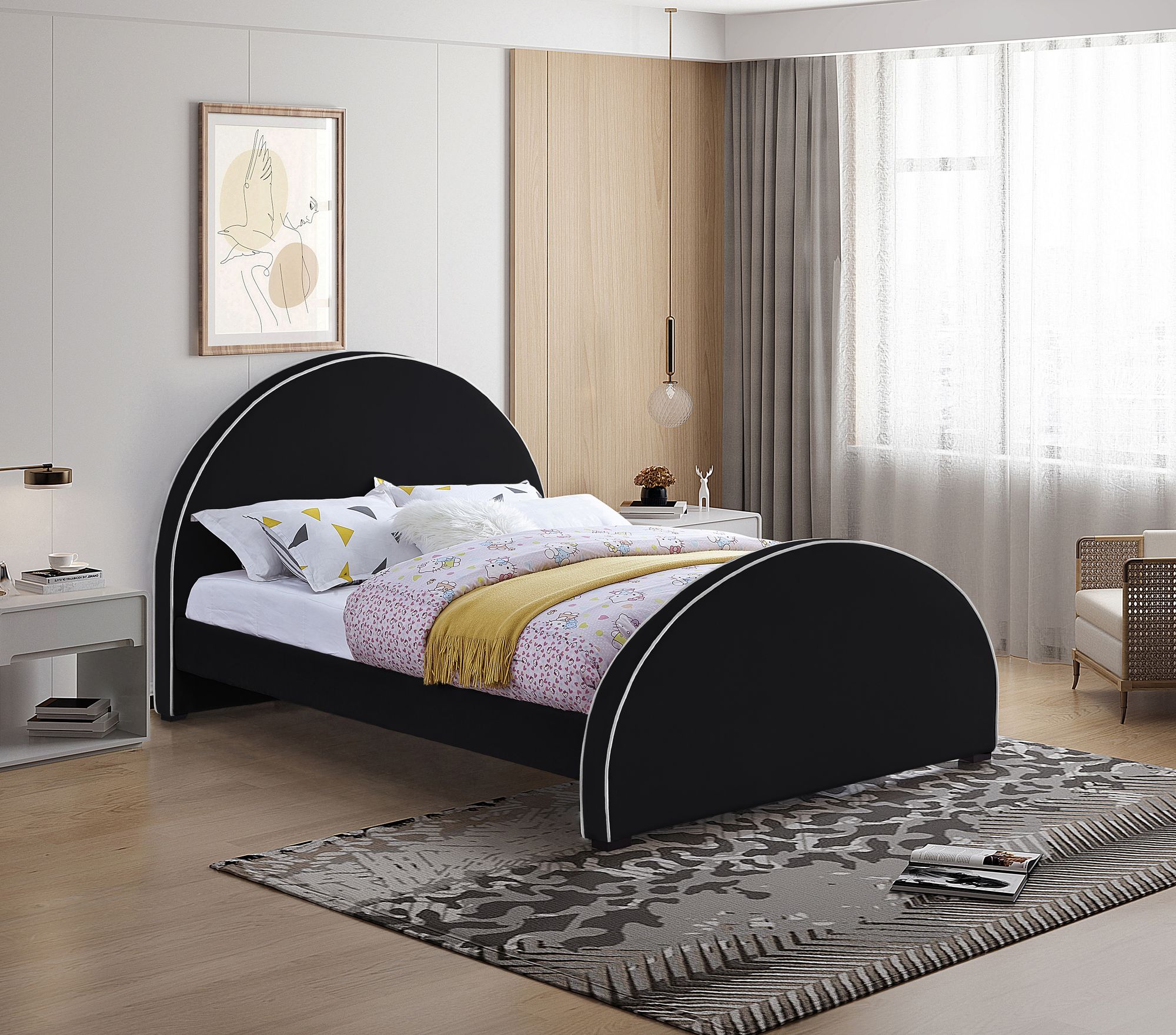 Brody Velvet Bed