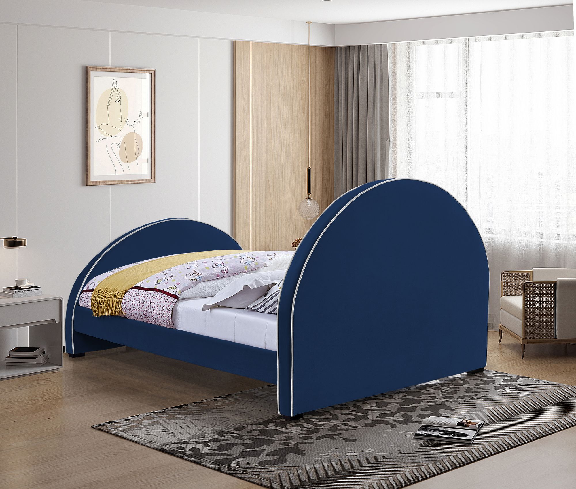 Brody Velvet Full Size Bed