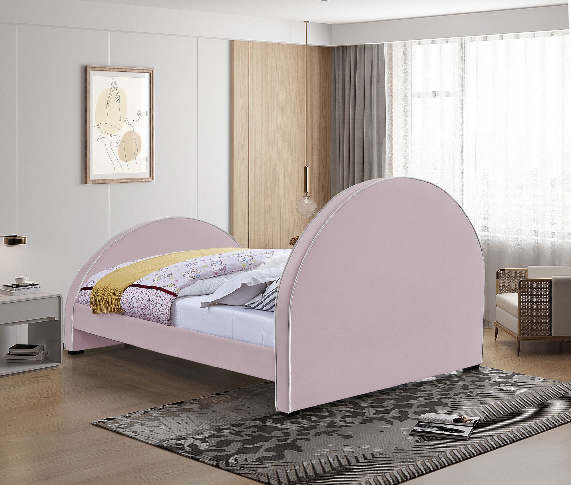 Brody Velvet Full Size Bed