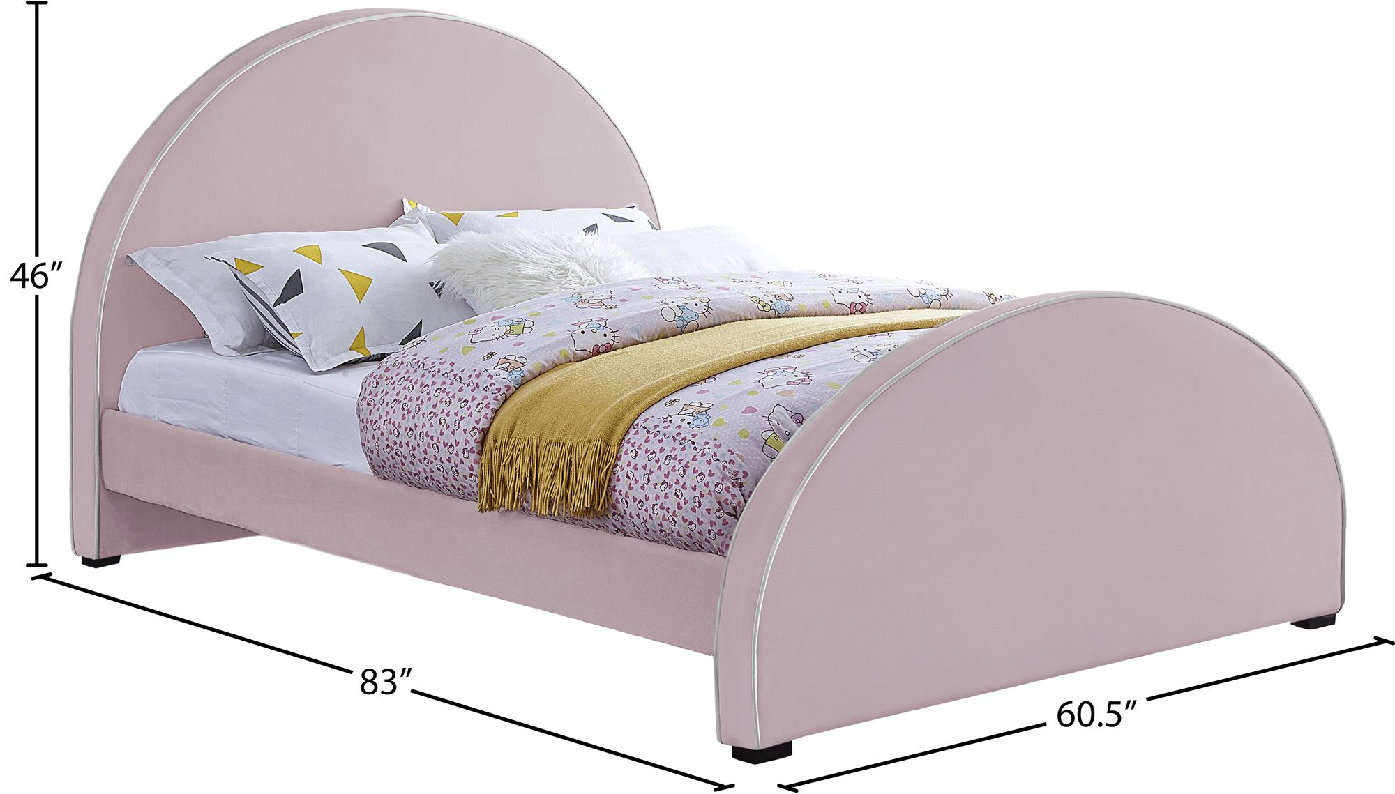 Brody Velvet Full Size Bed