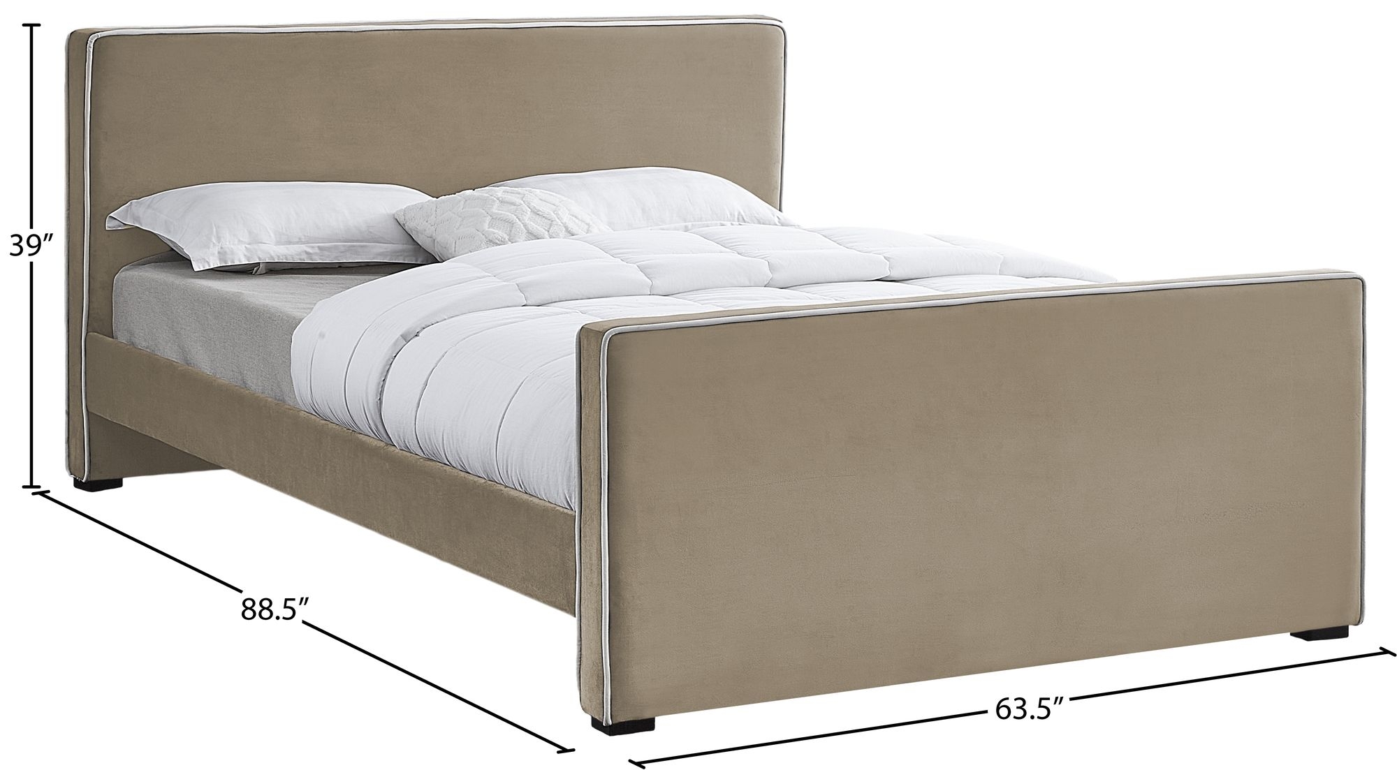 Dillard Velvet Bed