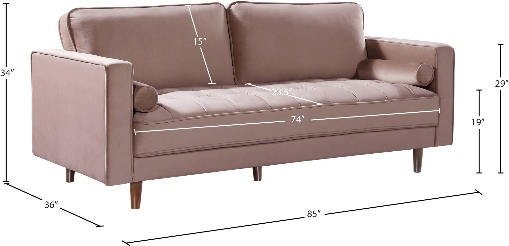 Emily Velvet Sofa