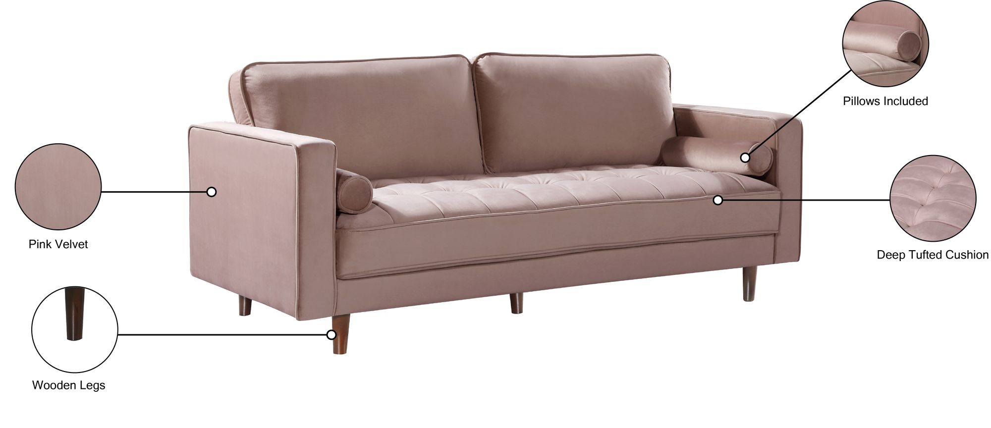 Emily Velvet Sofa