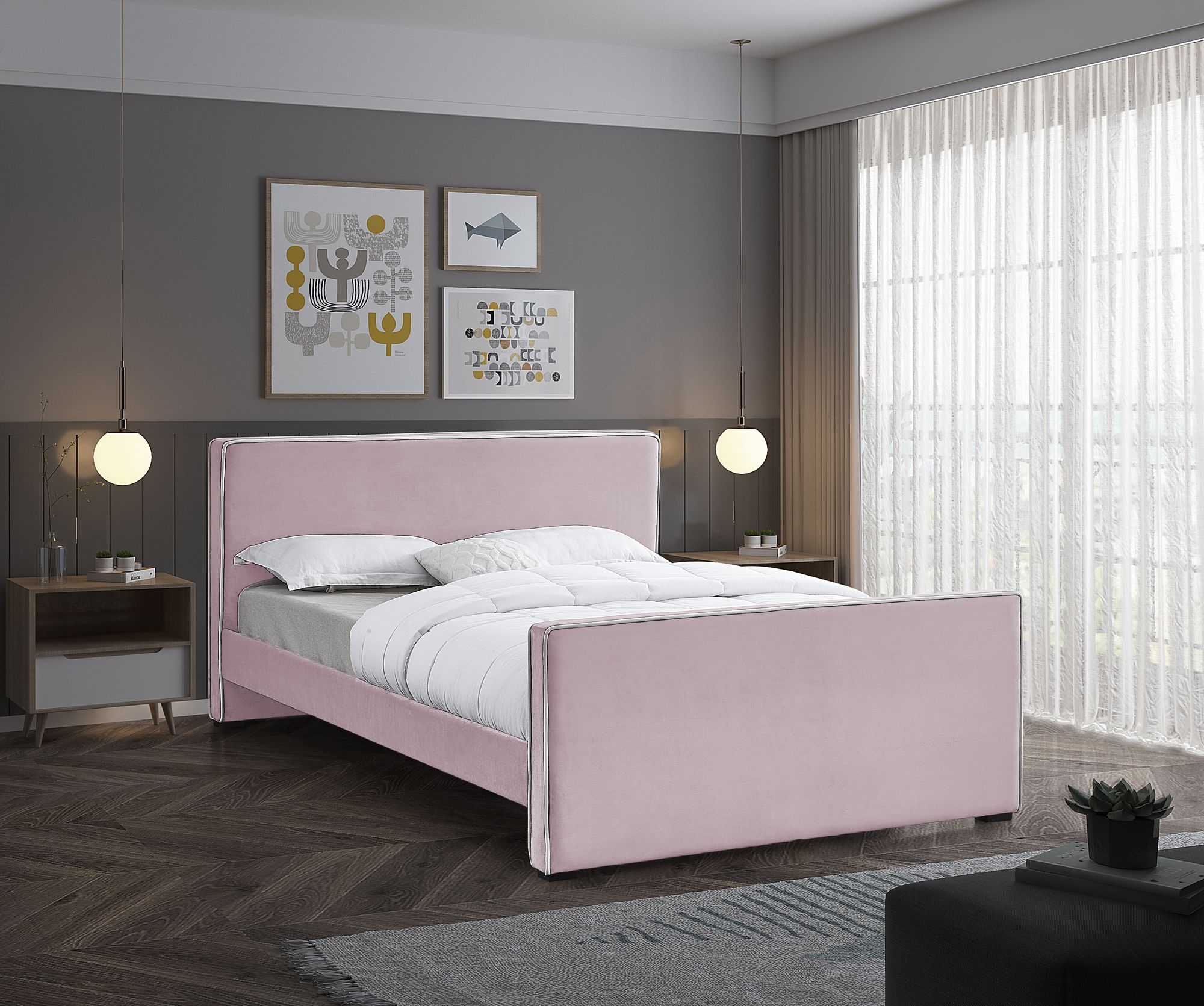 Dillard Velvet Bed