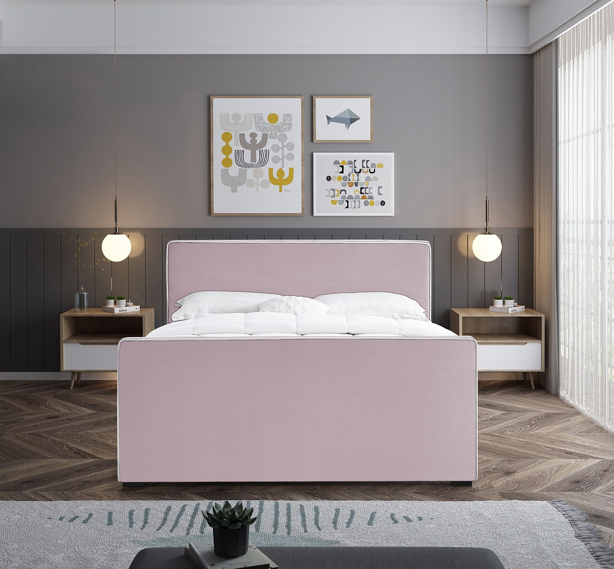 Dillard Velvet Bed