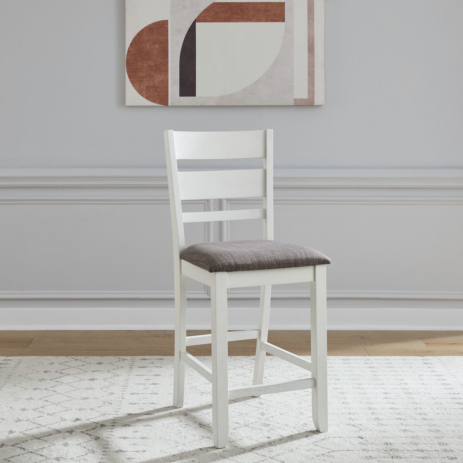 Brook Bay Slat Back Polyester/Wood Counter Chair