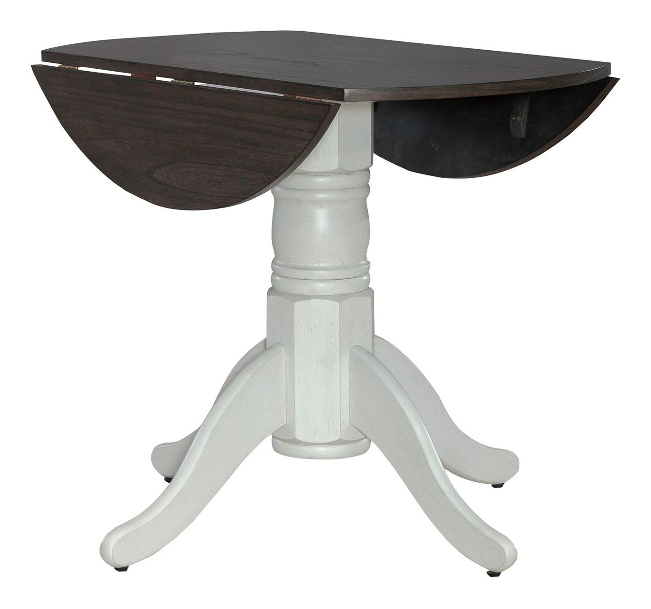 Brook Bay Round Wood Drop Leaf Dining Table