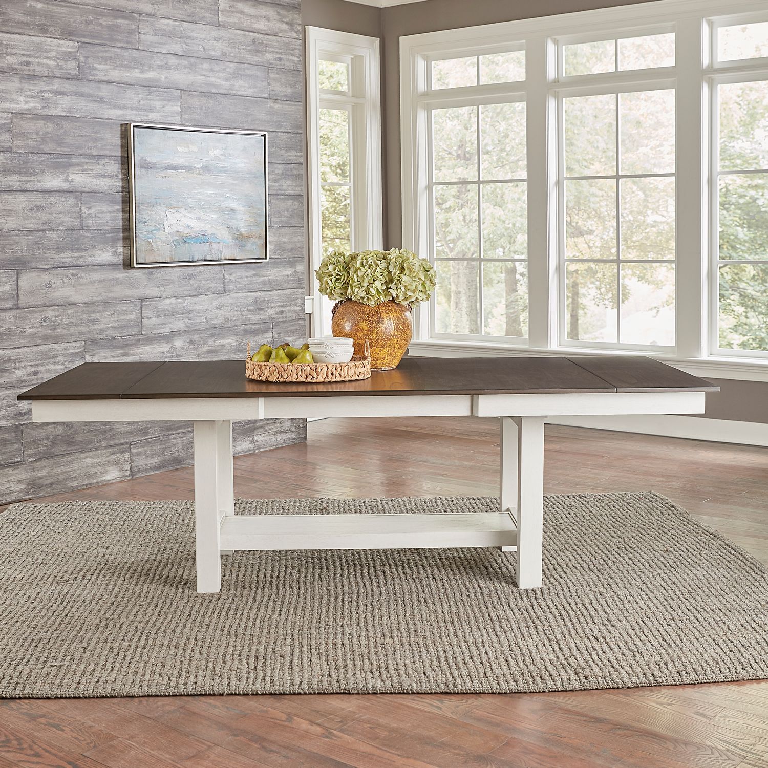 Brook Bay Extendable Trestle Dining Set | Liberty Furniture