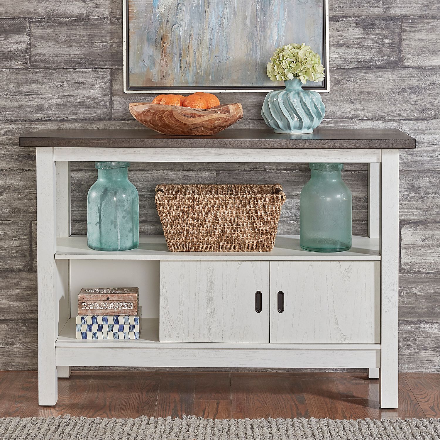 Brook Bay Extendable Trestle Dining Set | Liberty Furniture
