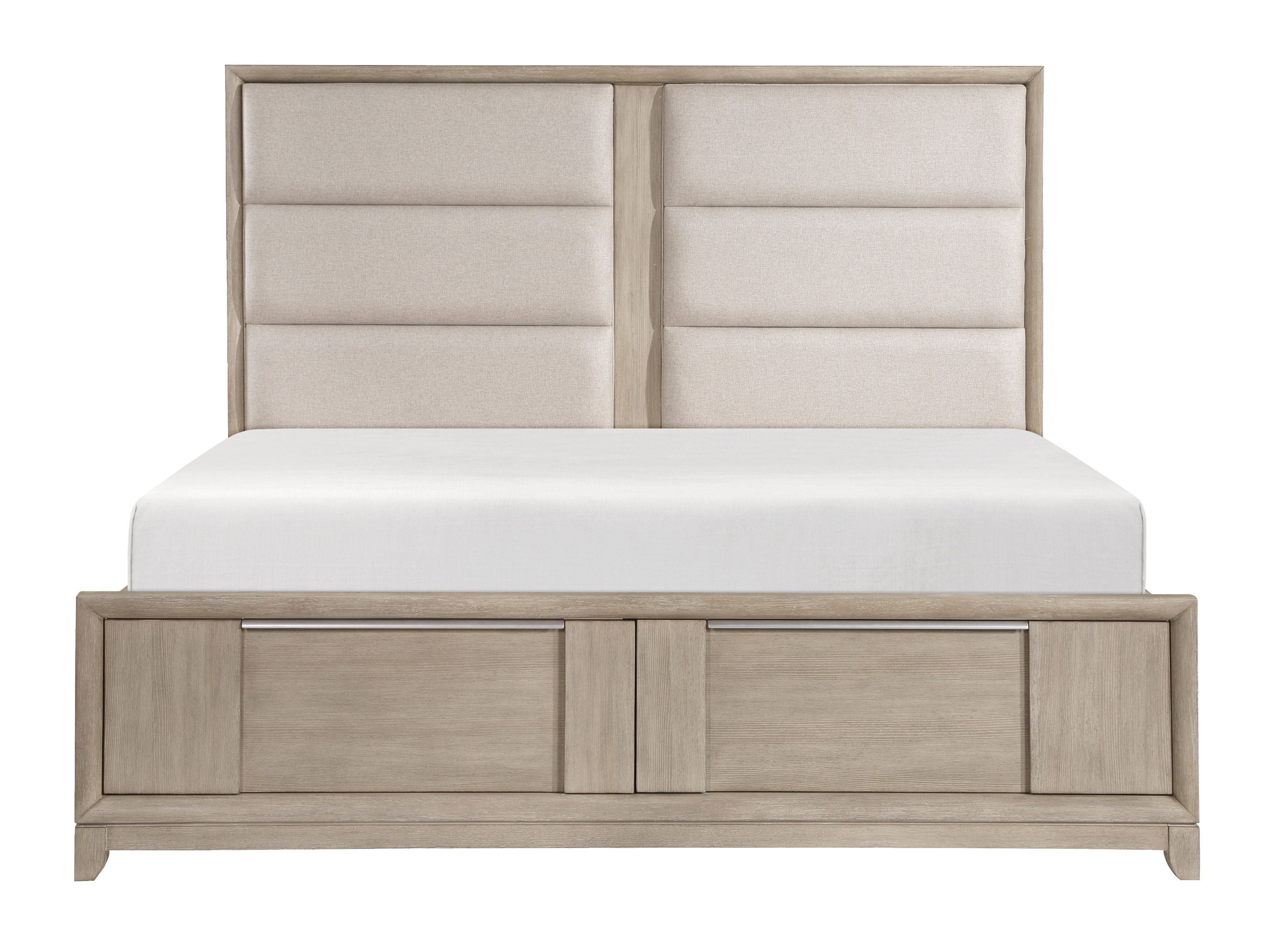McKewen Polyester/Wood California King Storage Platform Bed