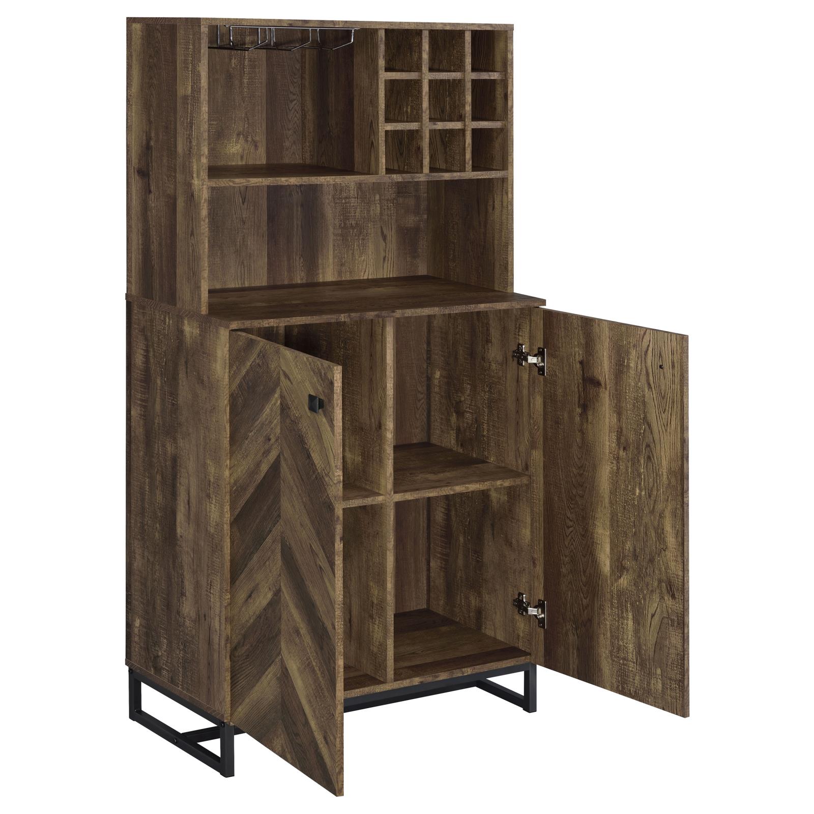 Mendoza 2-door Wood Veneer Wine Cabinet