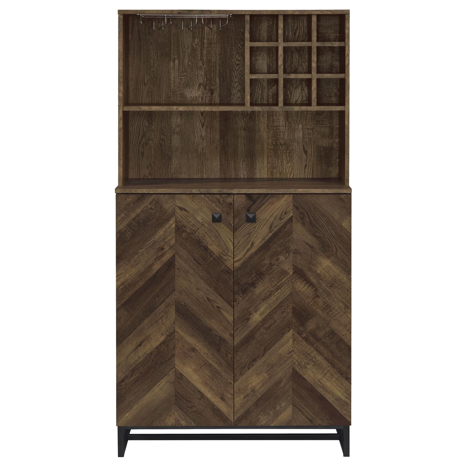 Mendoza 2-door Wood Veneer Wine Cabinet