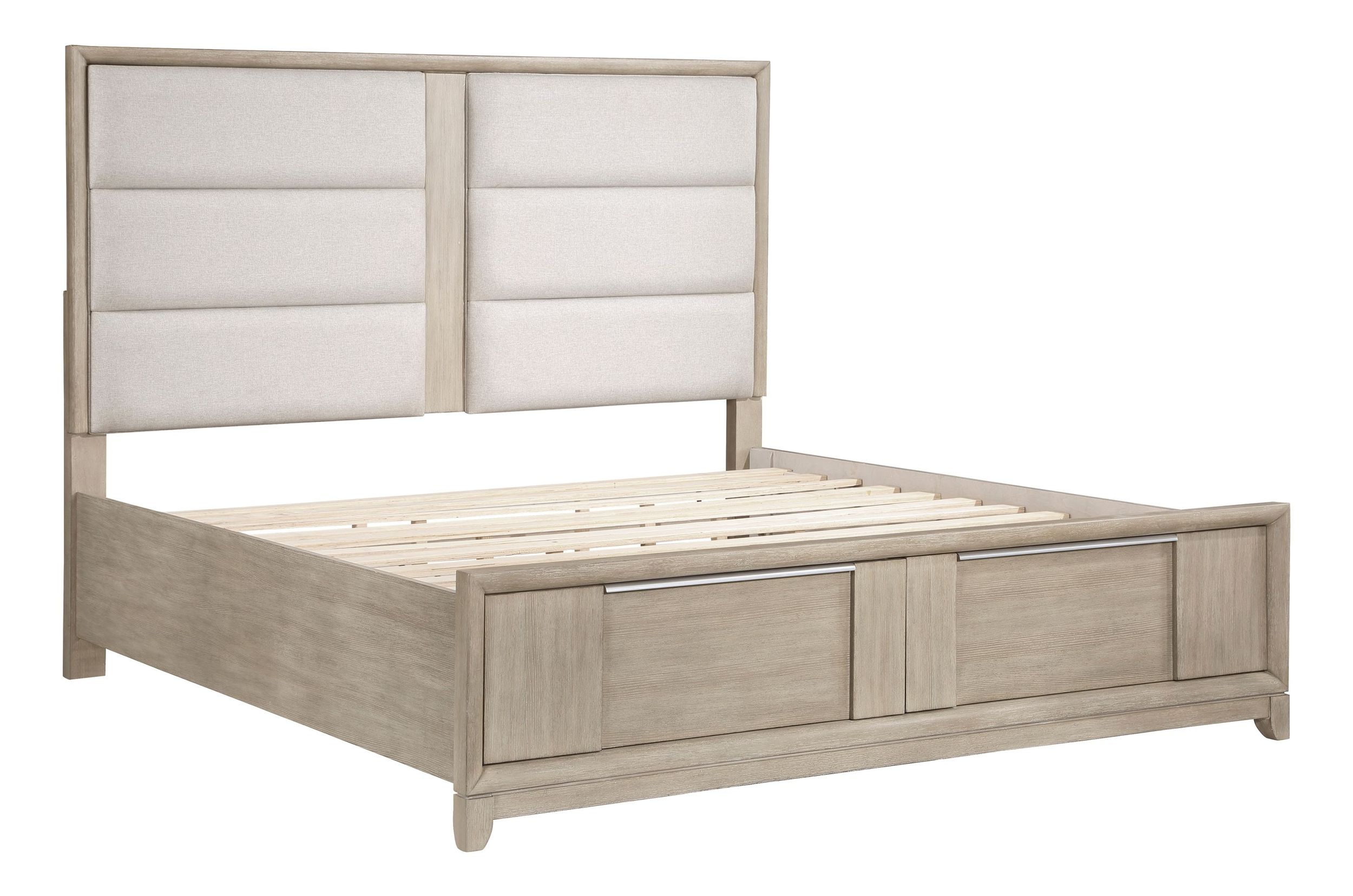 McKewen Polyester/Wood Eastern King Storage Platform Bed