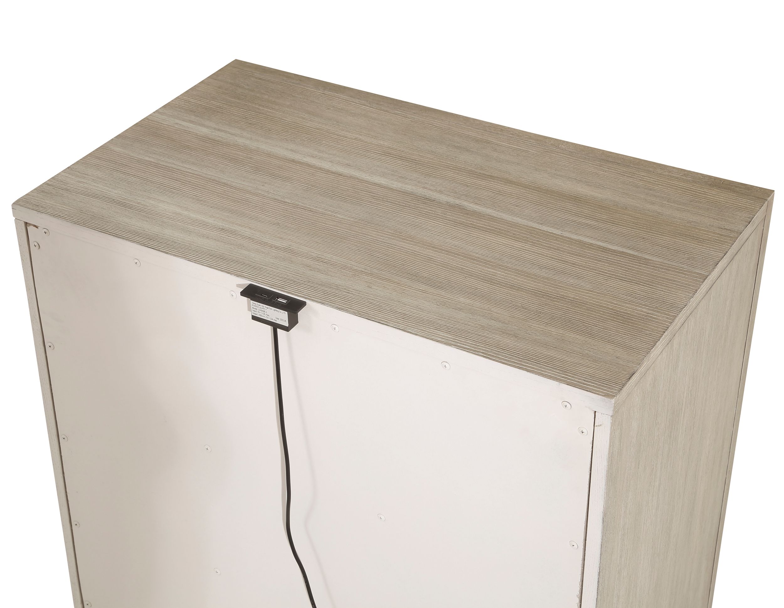 McKewen Polyester/Wood Storage Platform Bedroom Set