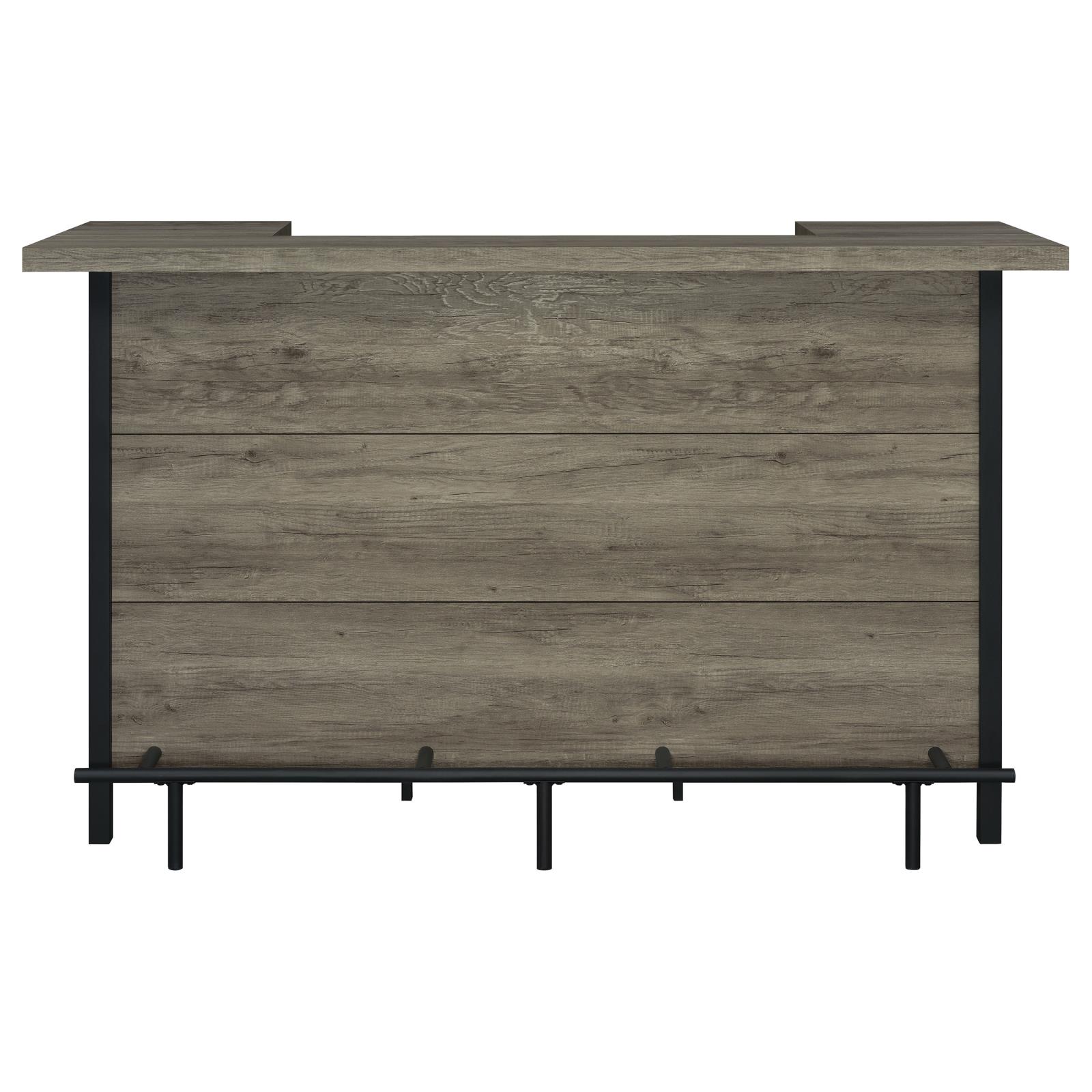 Bellemore Rectangular Wood Veneer Storage Bar Unit