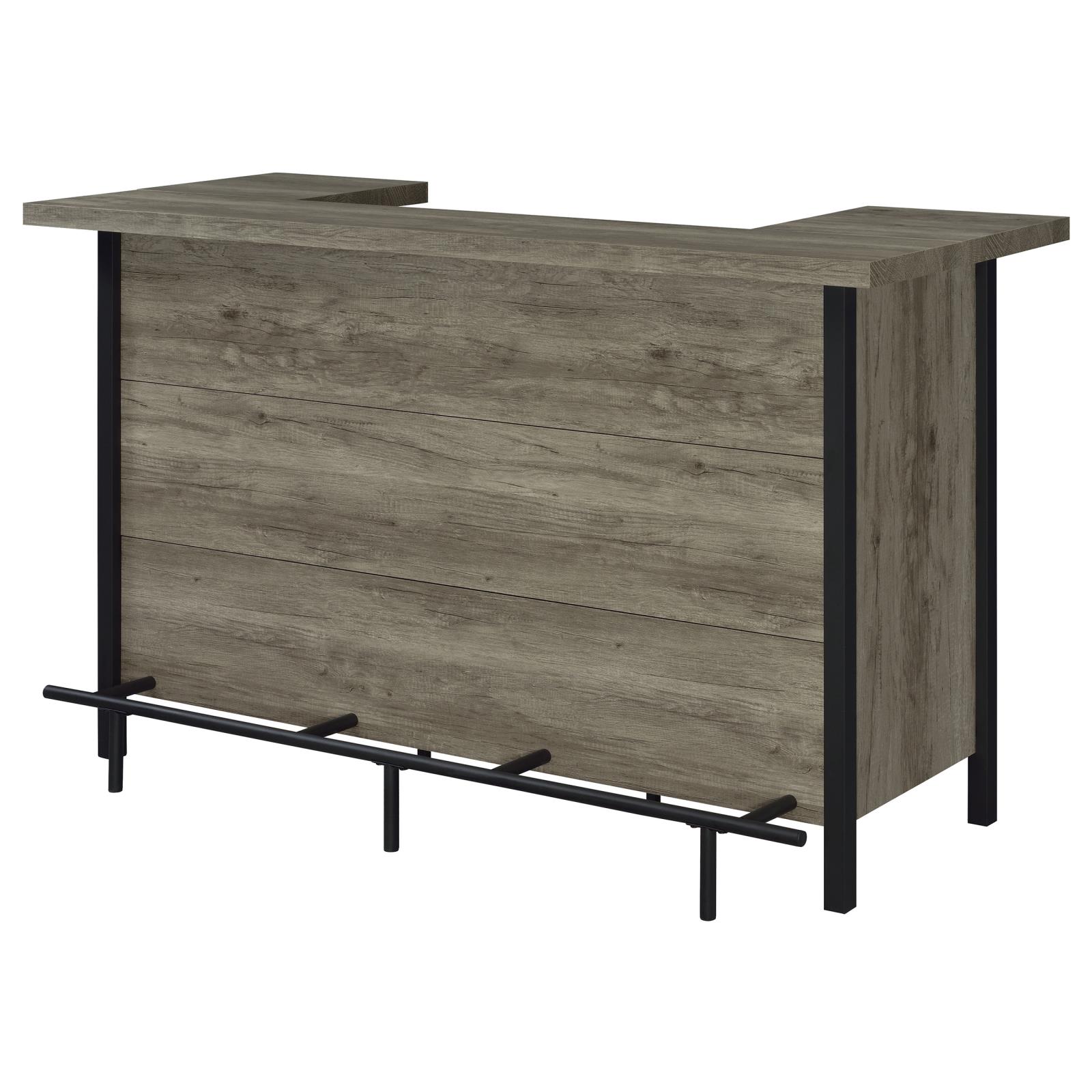 Bellemore Rectangular Wood Veneer Storage Bar Unit