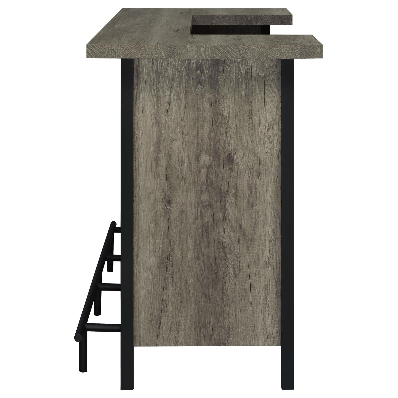 Bellemore Rectangular Wood Veneer Storage Bar Unit