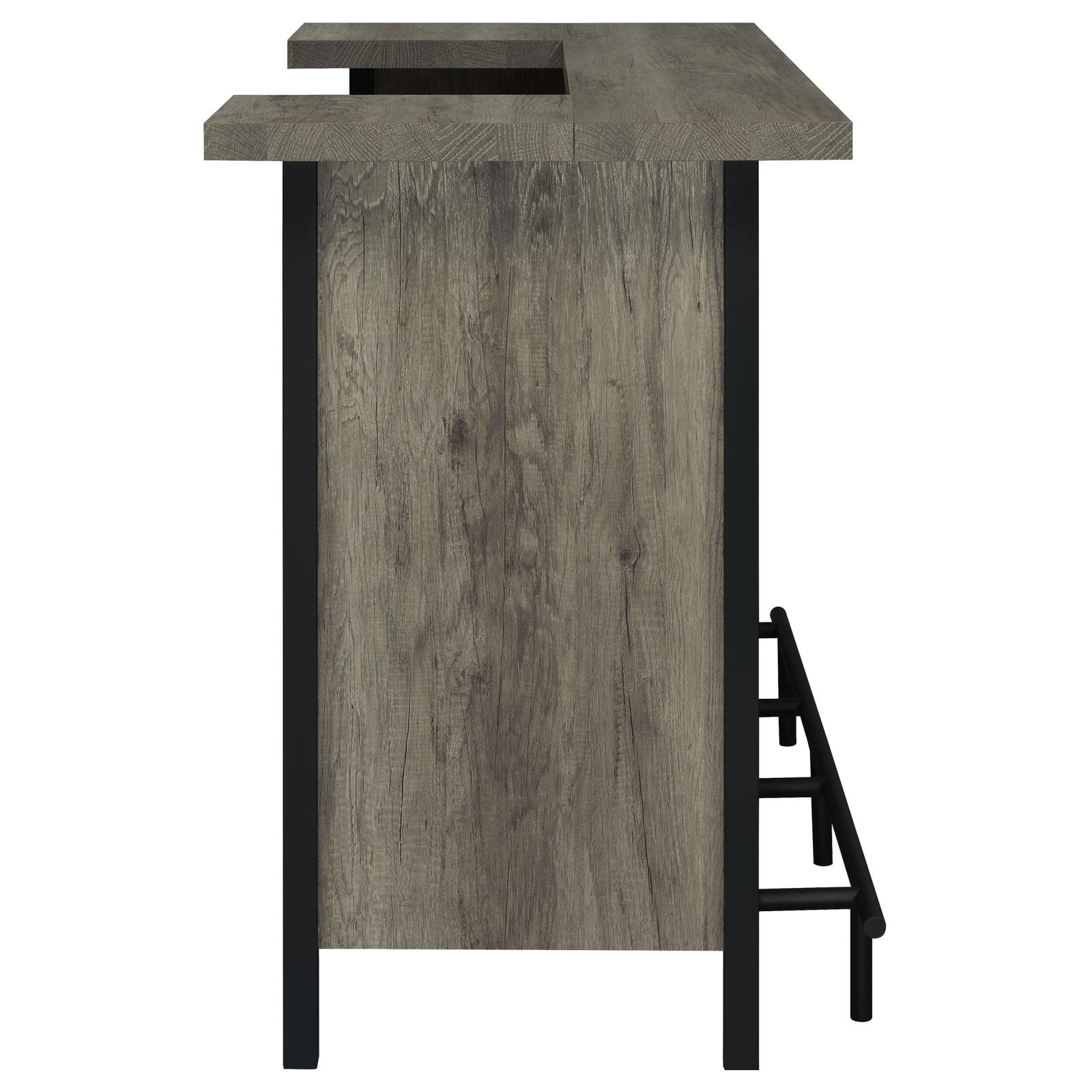 Bellemore Rectangular Wood Veneer Storage Bar Unit