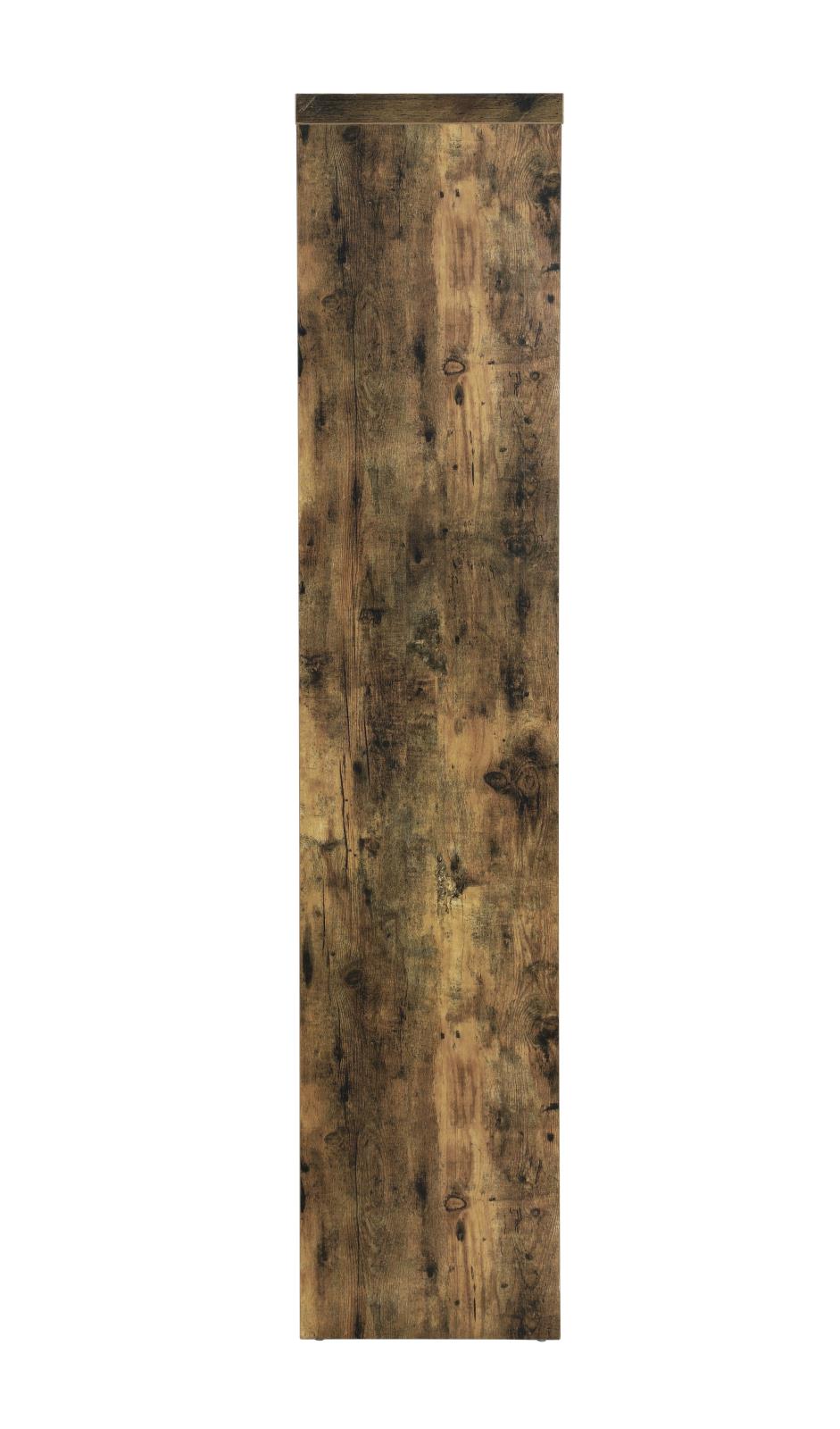Belvedere Wood Veneer Bar Table with 5-shelf Storage Unit